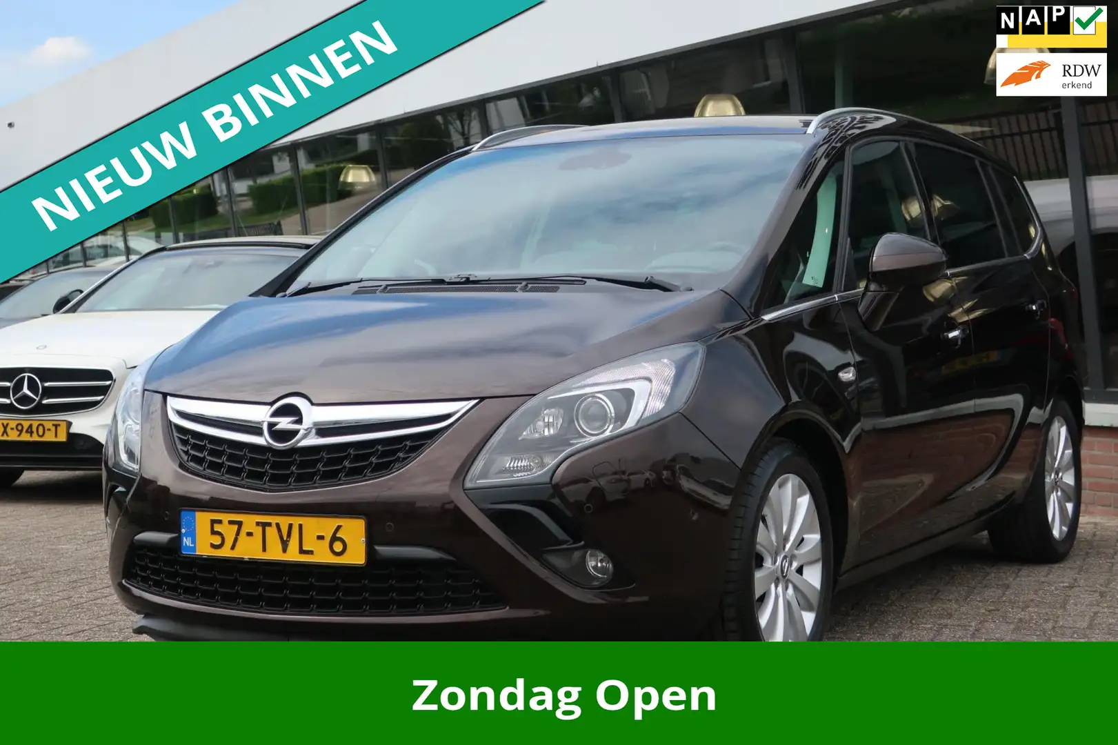Opel Zafira Tourer 1.4 Cosmo 1e EIG_LED_LEDER_PDC V+A_CAM _18-INCH. Marrón - 1