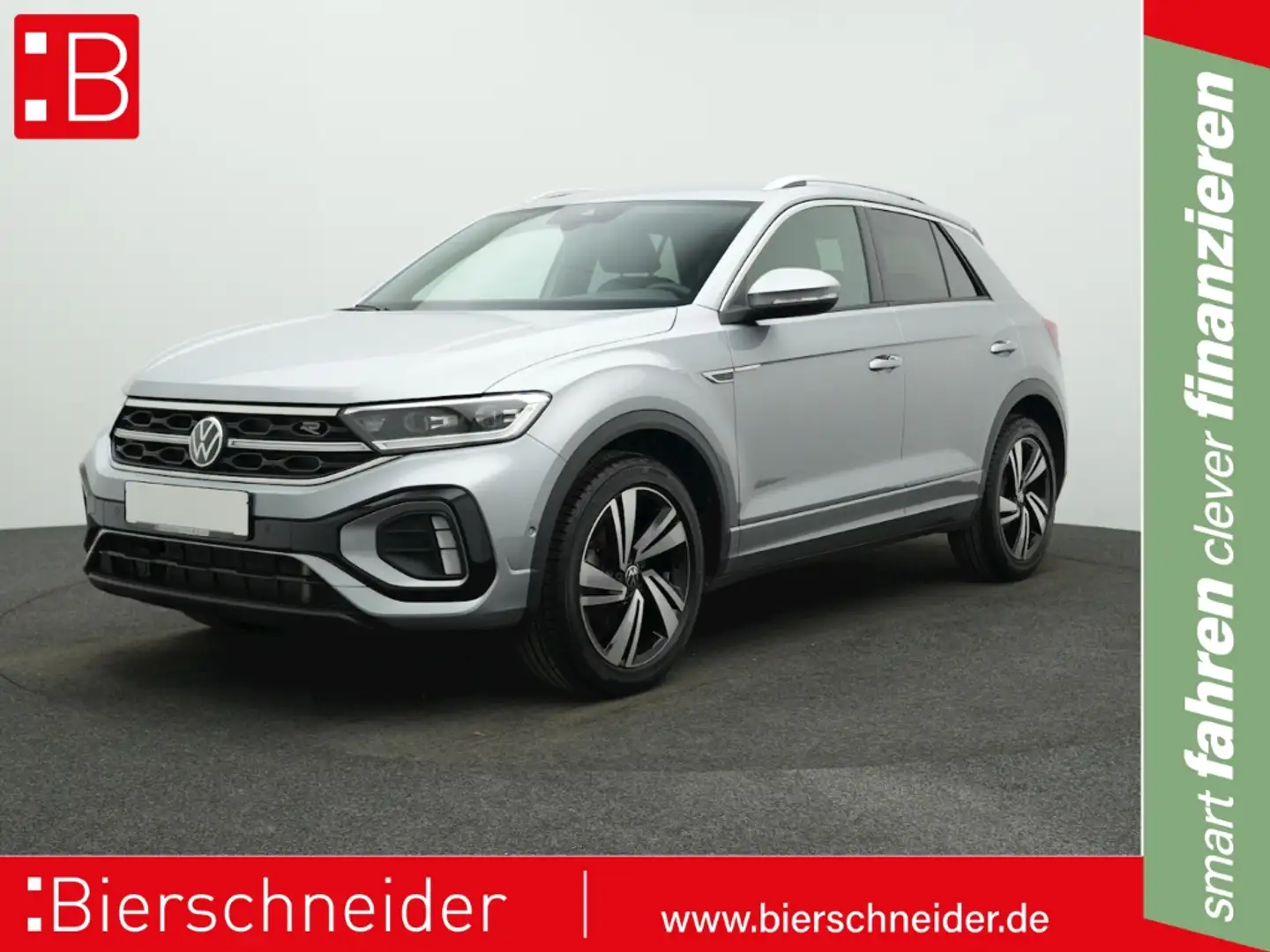 Volkswagen T-Roc 1.5 TSI DSG RLine AHK NAVI IQ.LIGHT KAMERA NEVADA Silber - 1