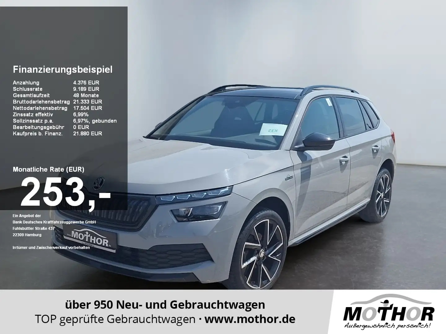 Skoda Kamiq Monte Carlo 1.0 TSI 2xKlima Sportsitze Grau - 1