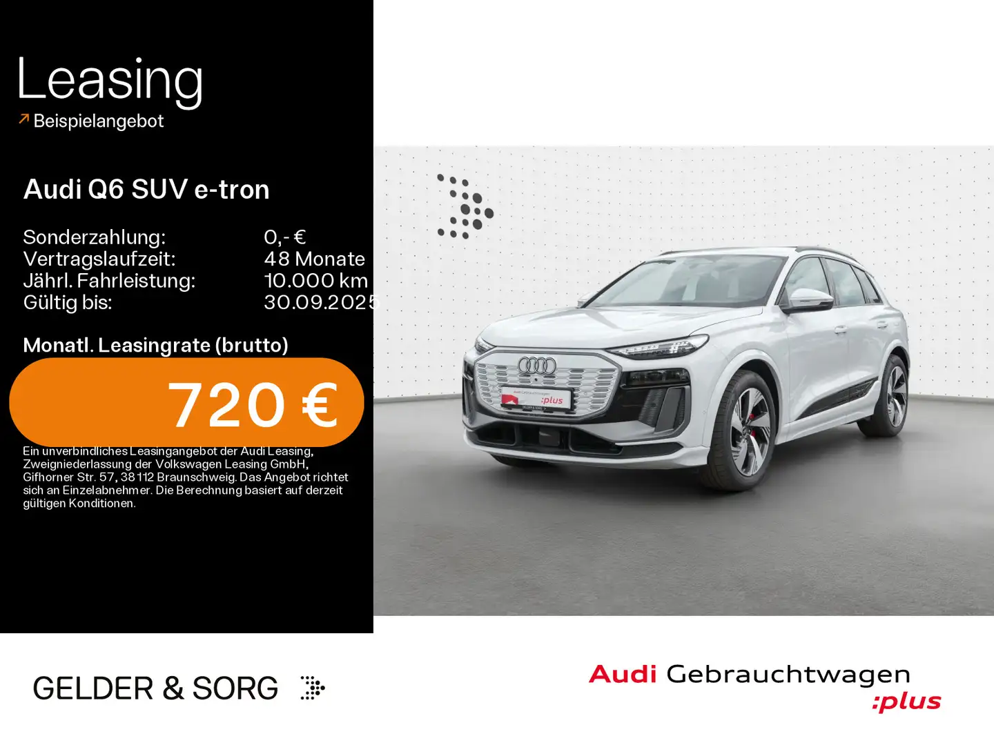 Audi Q6 Q6 e-tron quattro S line Matrix*360°* Blanc - 1