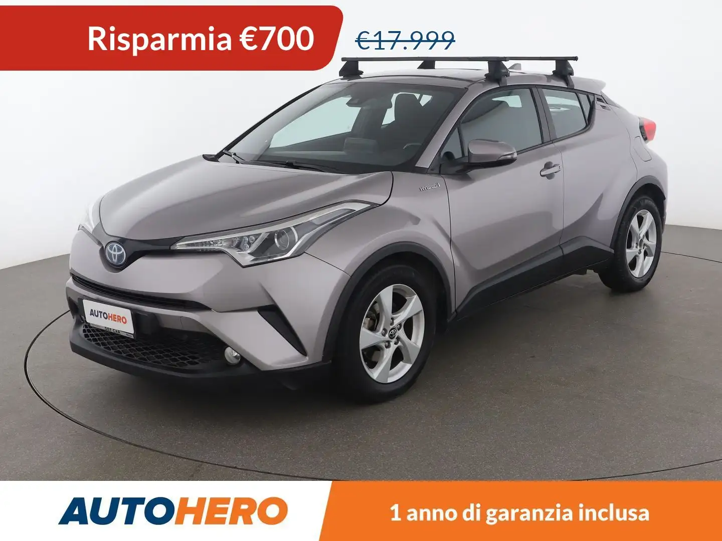 Toyota C-HR 1.8 Hybrid Active  E-CVT FHEV Argento - 1