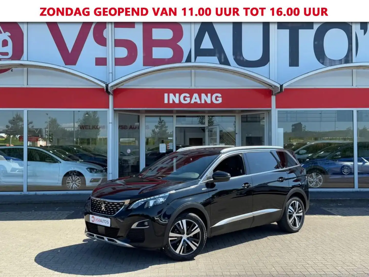 Peugeot 5008 1.2 PURETECH 7 PERSOONS GT LINE LED NAVI CAMERA CA Noir - 1