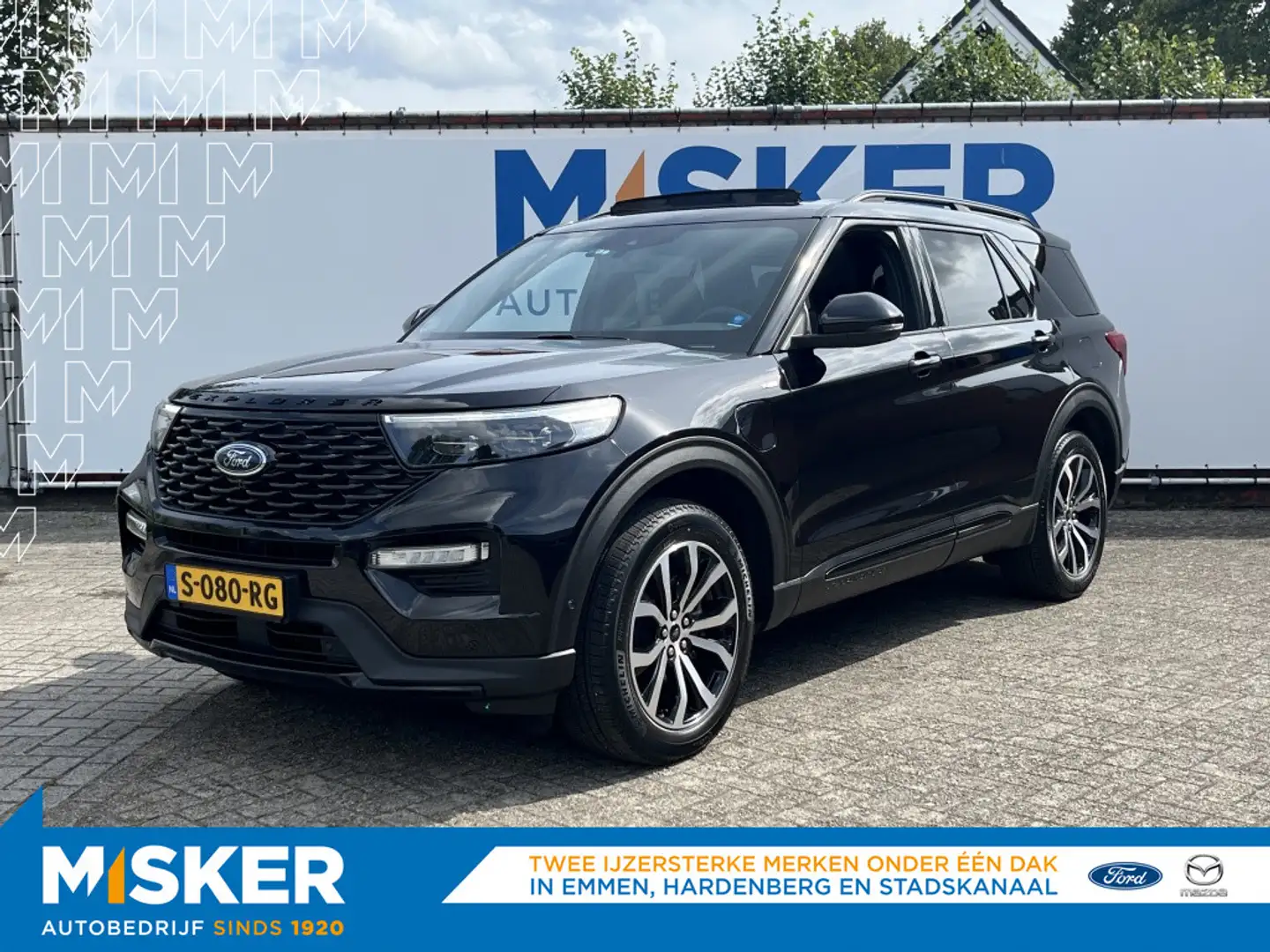 Ford Explorer 3.0 V6 EB PHEV ST-Line, 7 zits, leder, trekhaak Noir - 1