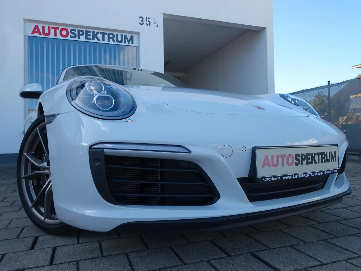 Porsche 911 Carrera 4 Cabriolet 1.HAND/12200 KM ! Blanc - 1