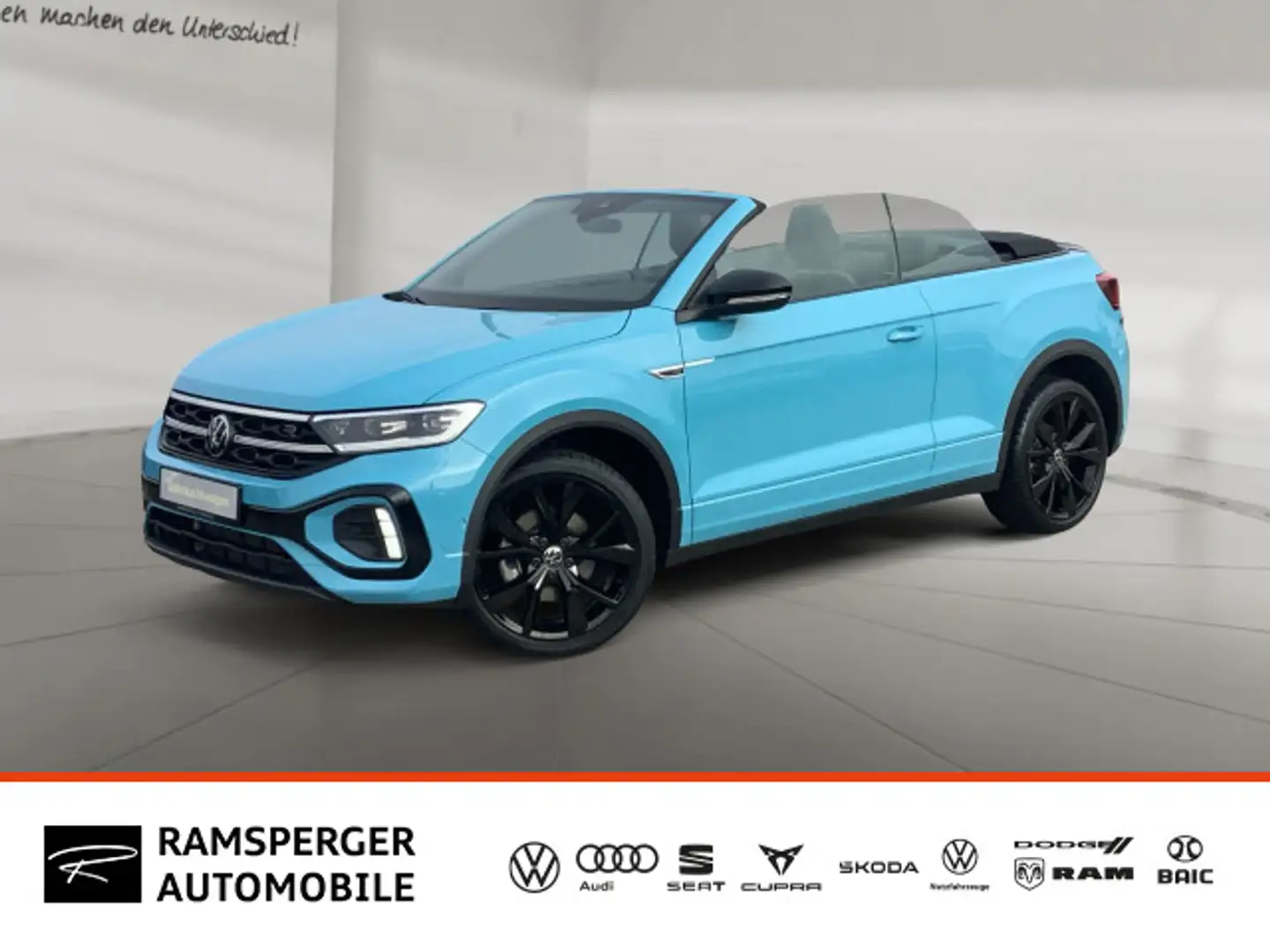 Volkswagen T-Roc 1.5 TSI DSG R-Line AHK Matrix Blau - 1