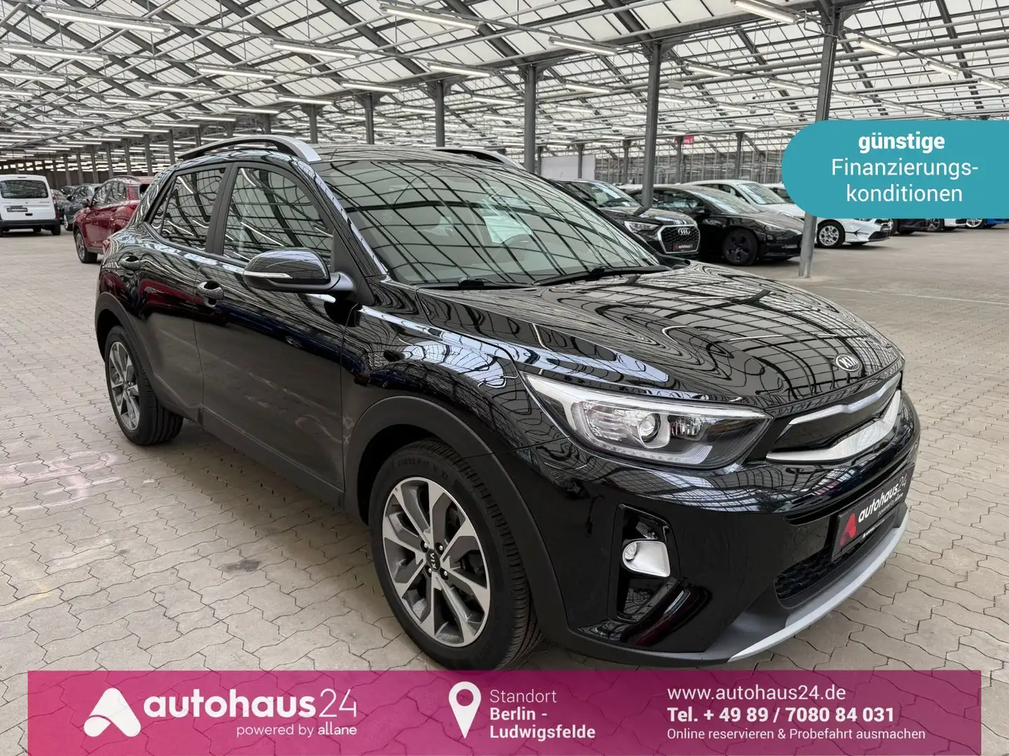 Kia Stonic 1.0 T-GDI  Vision|CarPlay|Sitzhzg|PDC Schwarz - 1