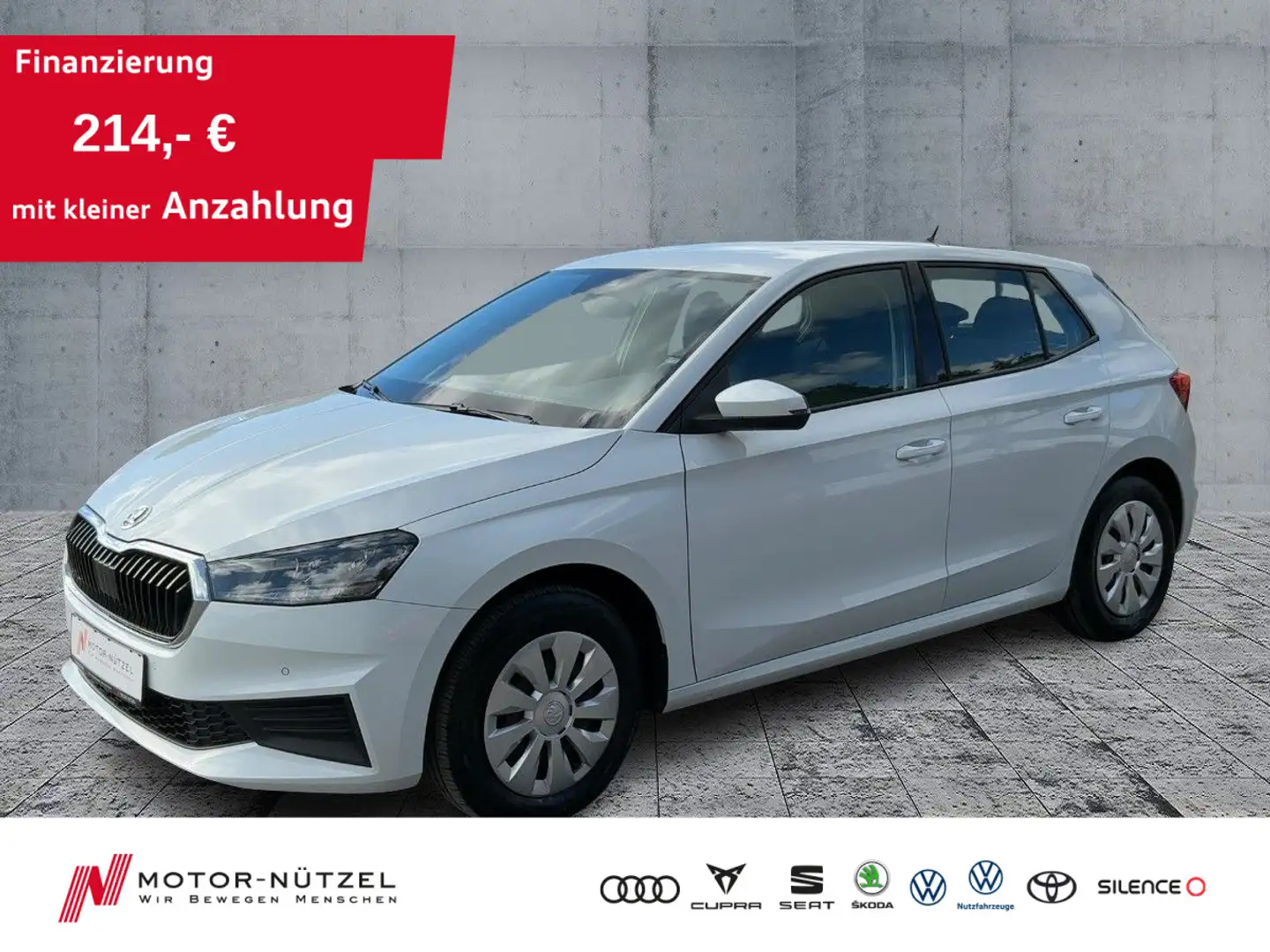 Skoda Fabia 1.0 TSI DSG AMBITION LED+NAVI+SHZ+APP+GRA Weiß - 1