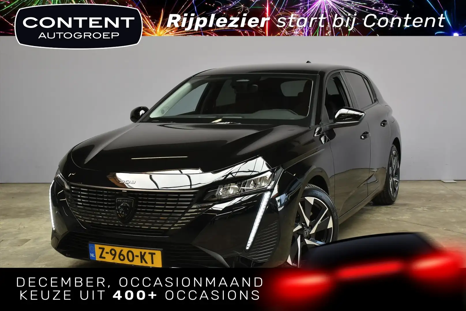 Peugeot 308 1.6 Plug-In Hybrid 180pk Automaat Allure I Trekhaa Zwart - 1