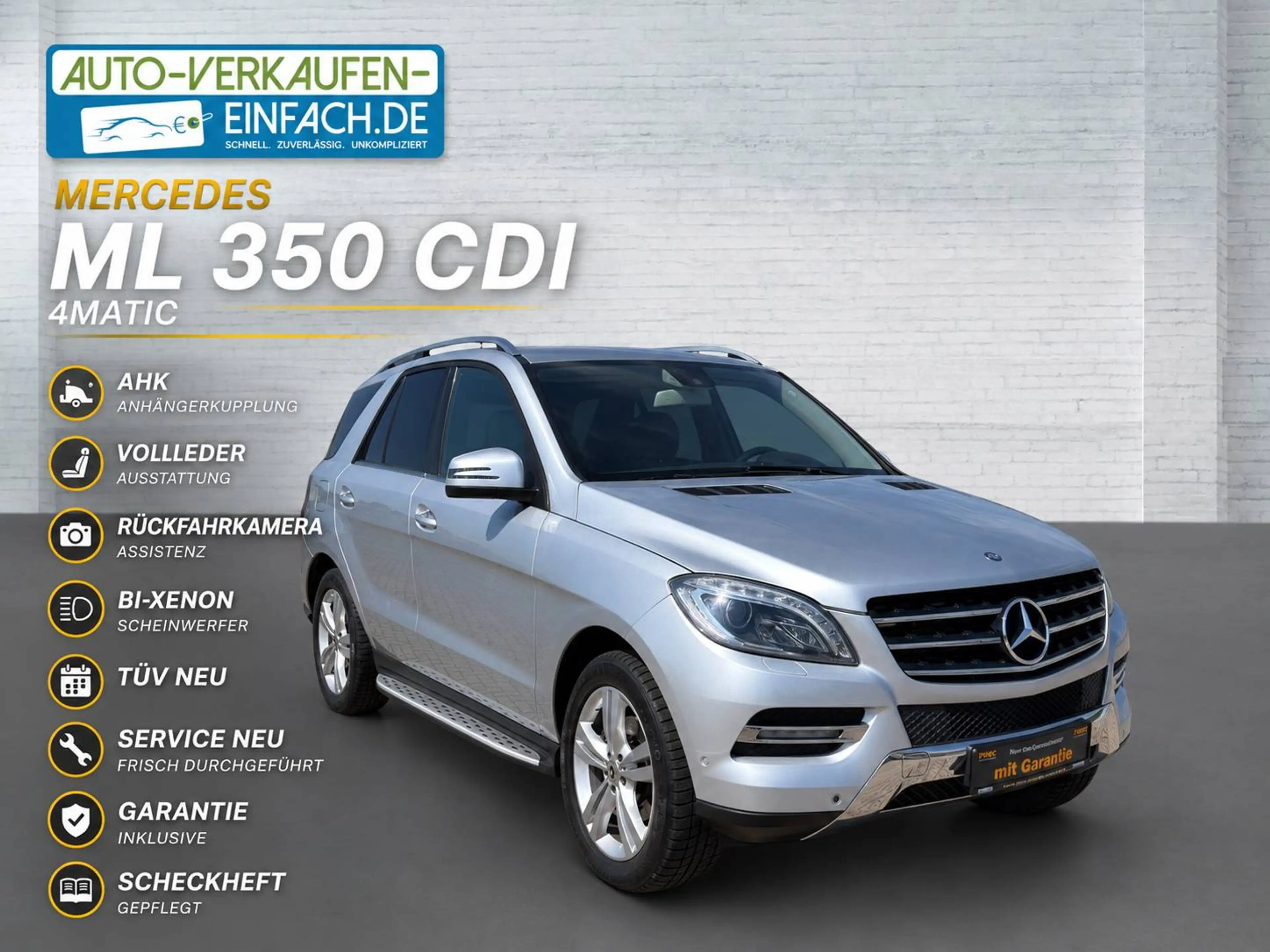 Mercedes-Benz ML 350 CDI,Aut,AHK,Garantie,Sportpaket,RFK,SH,TÜV,Service