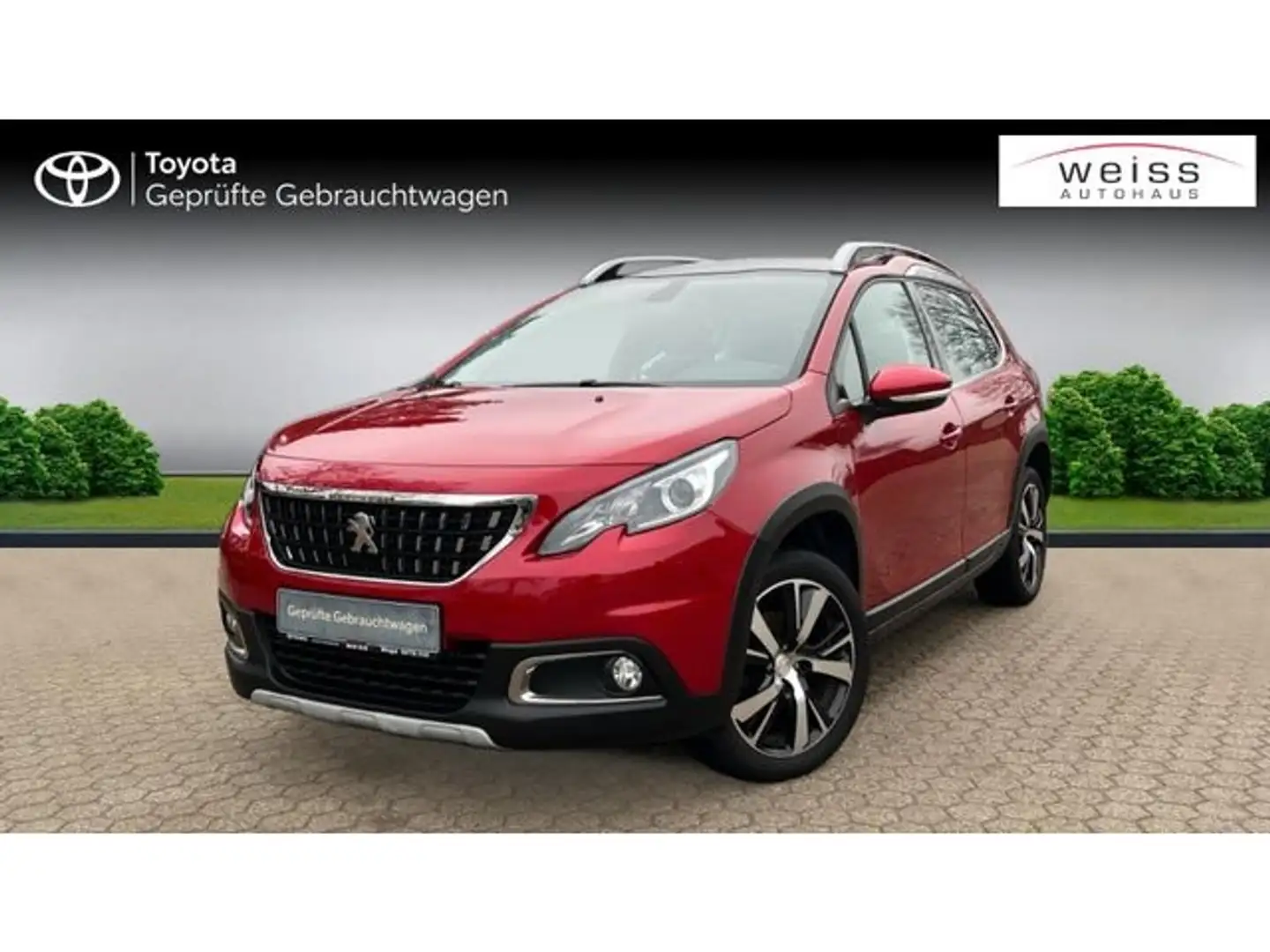 Peugeot 2008 Allure Panoramadach SHZ Teilleder M+S Rojo - 1