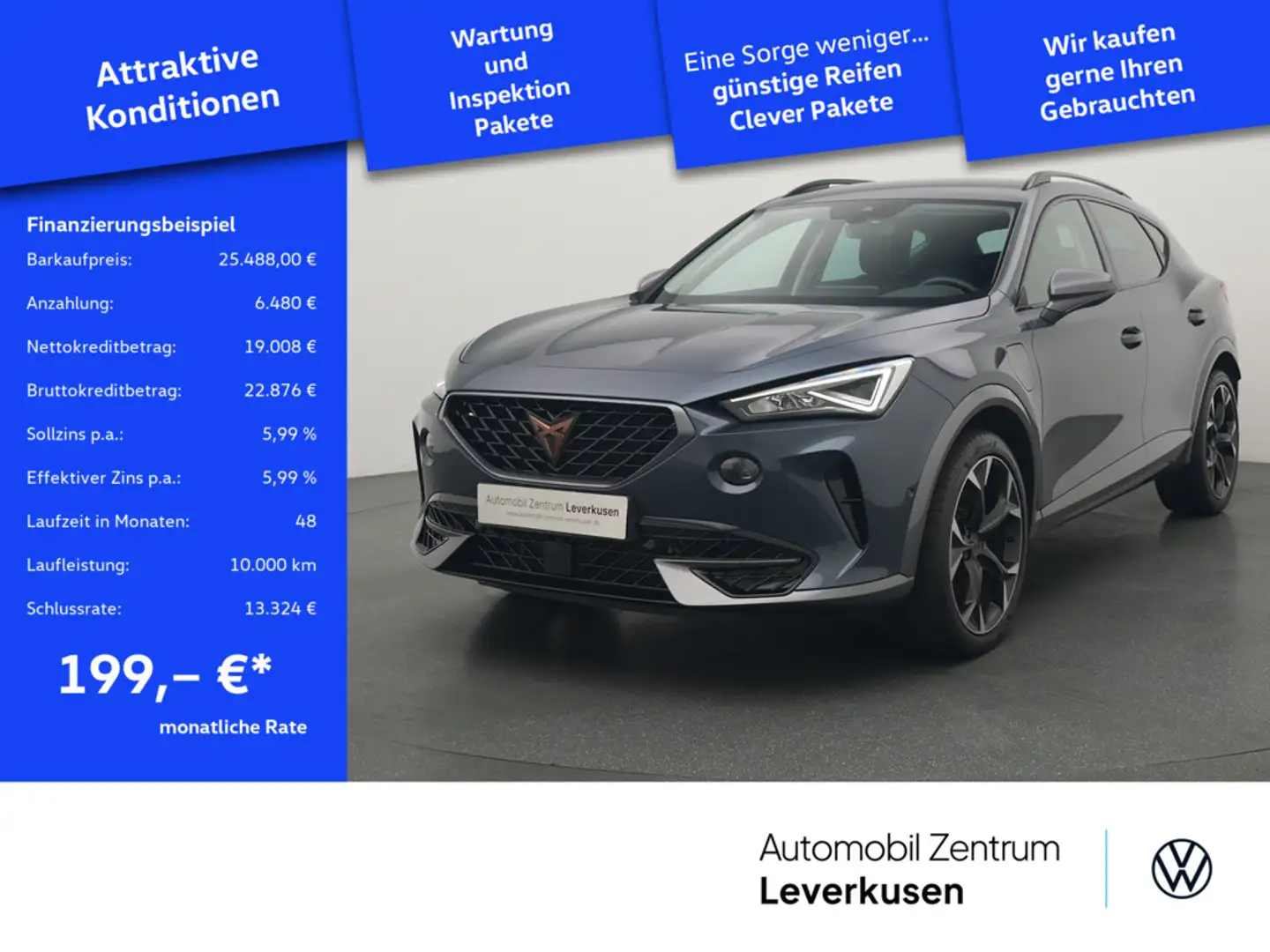 CUPRA Formentor 1.4 e-Hybrid LED SHZ AHK VIRT PDC K Grau - 1