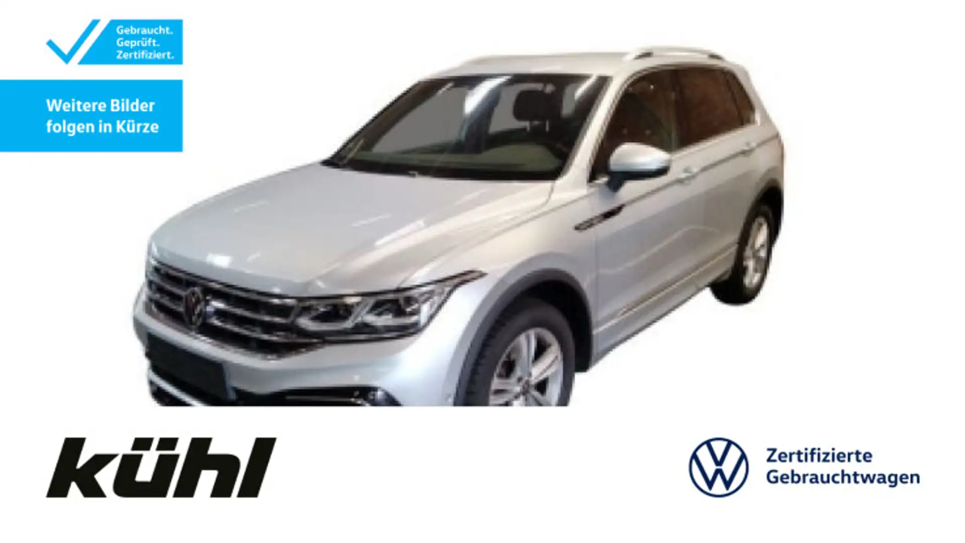 Volkswagen Tiguan 2.0 TDI 4M DSG R-Line Matrix/Stand/H+K/DC Silber - 1