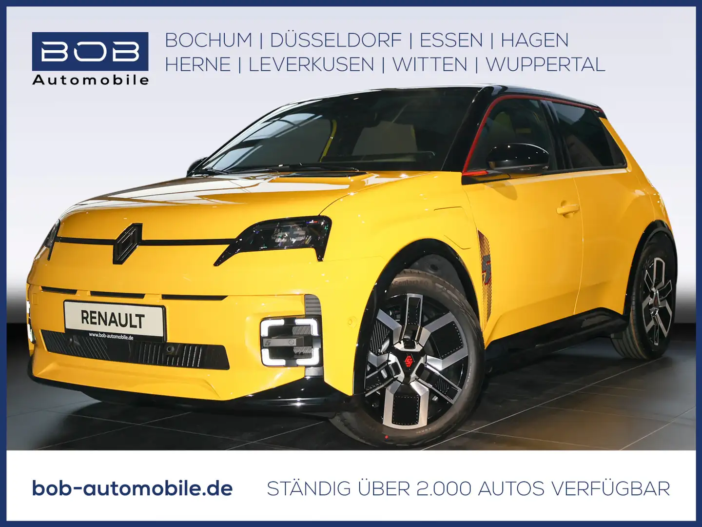 Renault R 5 E-Tech Iconic Five 150 Comfort Range 8-fach bereift Gelb - 1