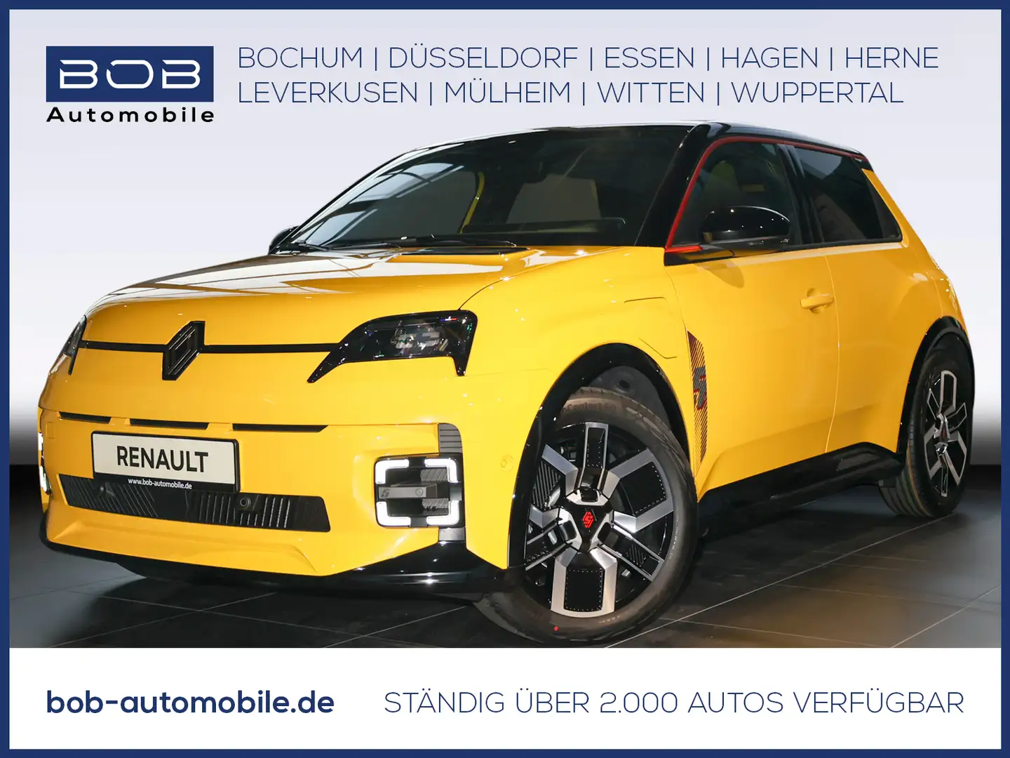 Renault R 5 E-Tech Iconic Five 150 Comfort Range 8-fach bereif Geel - 1