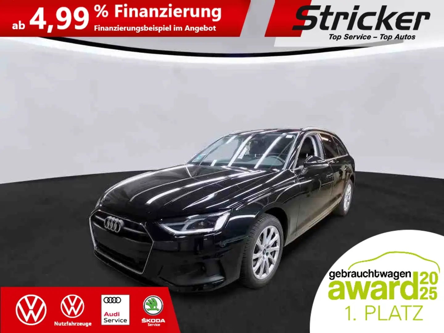 Audi A4 35TDI S-Tronic 344,-ohne Anzahlung Navi AHK Kamer Schwarz - 1