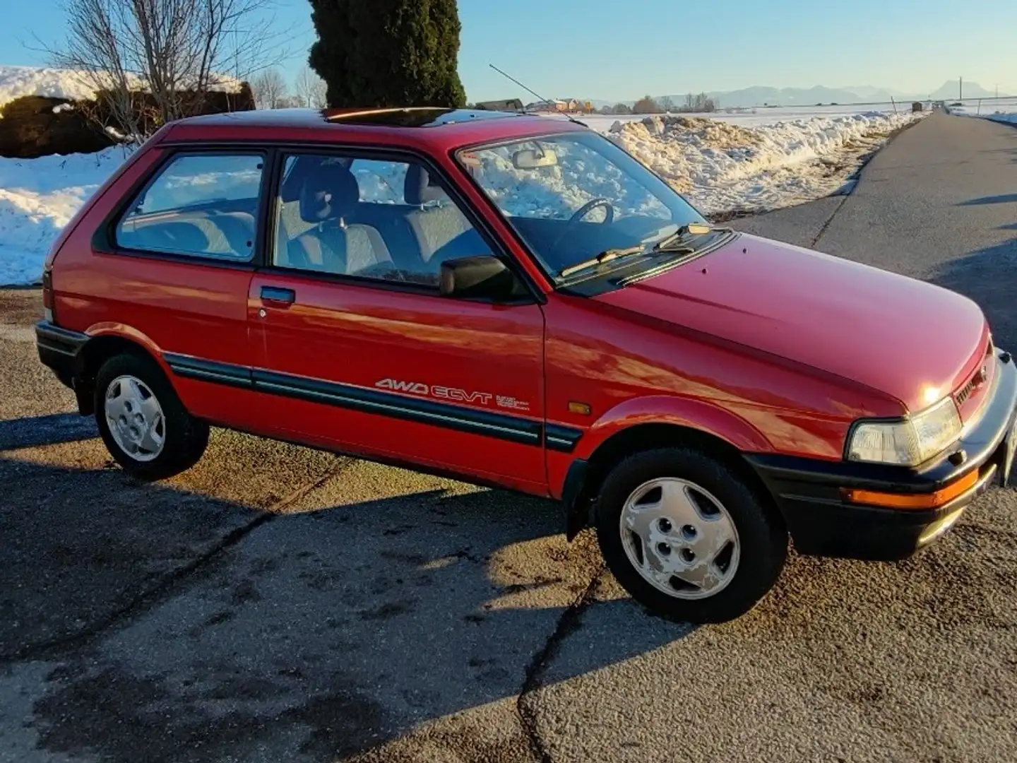 Subaru Justy 1200 4WD GLi Red - 2