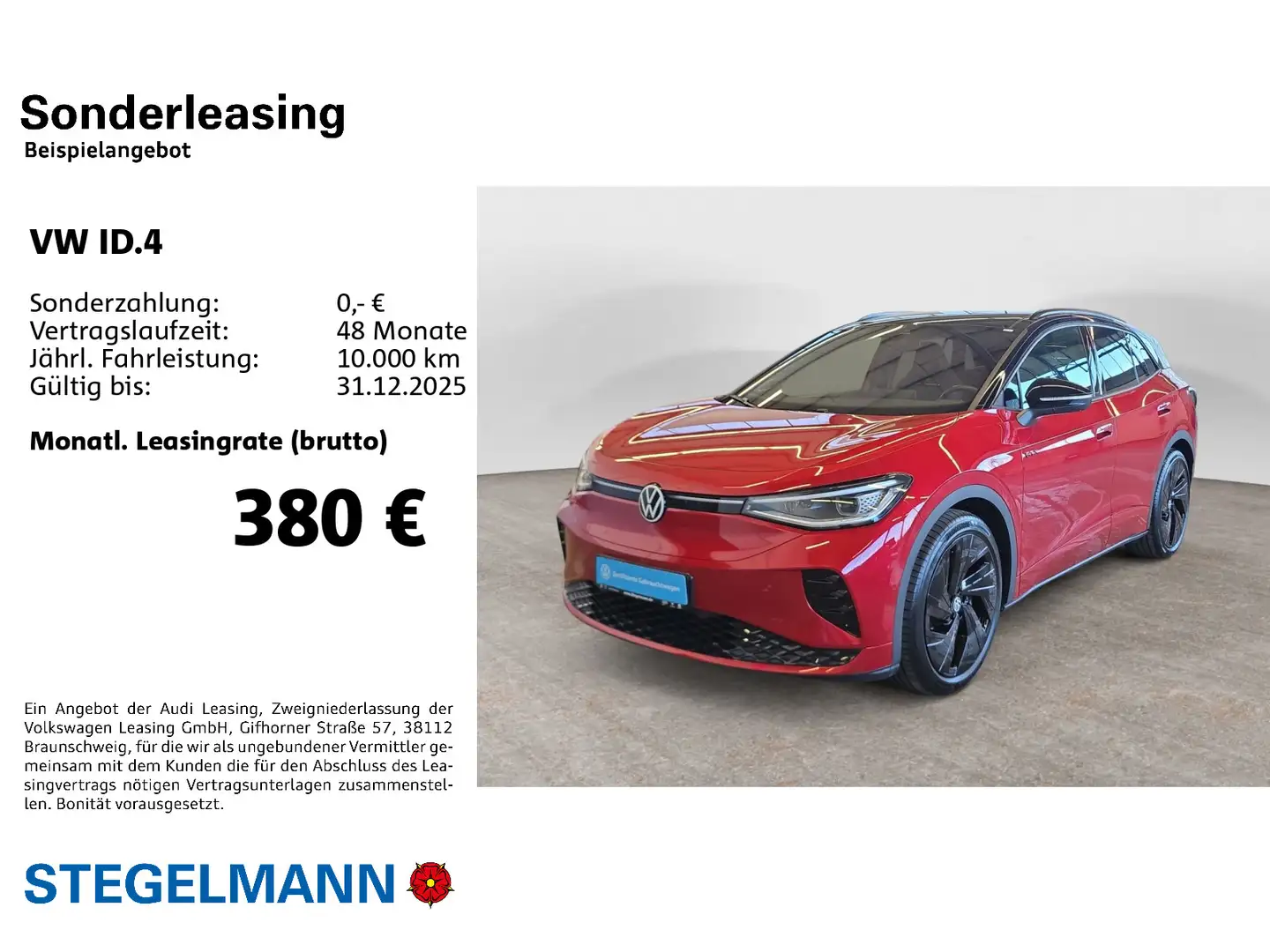 Volkswagen ID.4 GTX 4M 250kW77kWh Pano*AHK*Kamera*+3J. Gara Rot - 2
