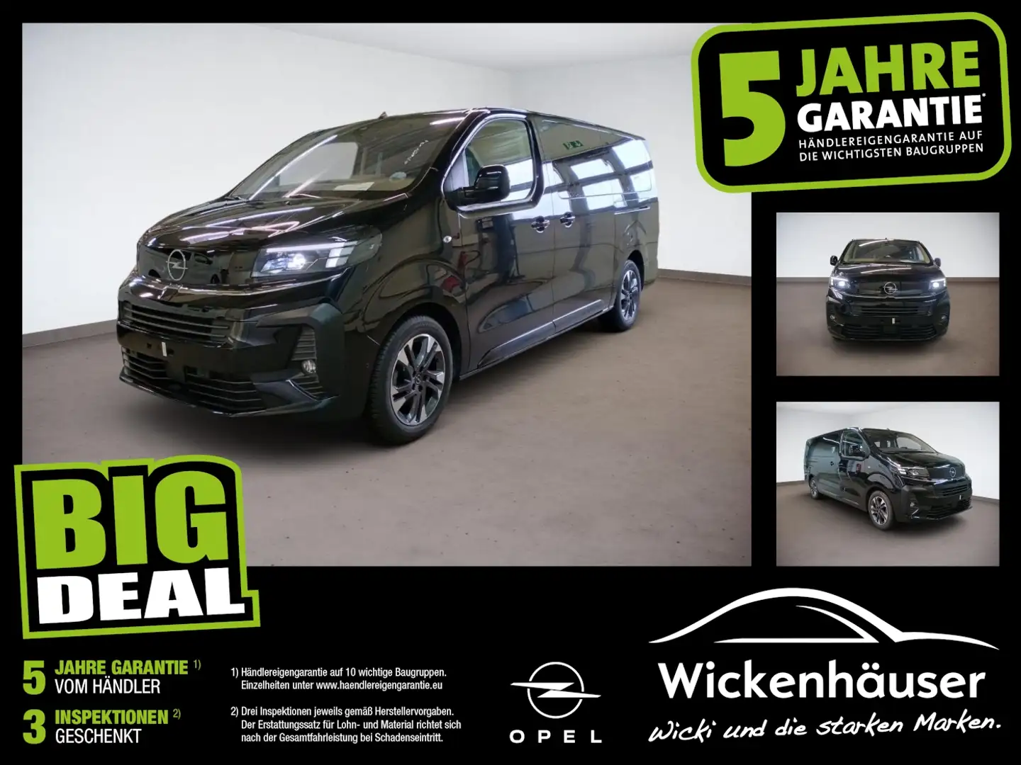 Opel Zafira Life 2.0D L3 Edition 9Sitze Automatik Noir - 1