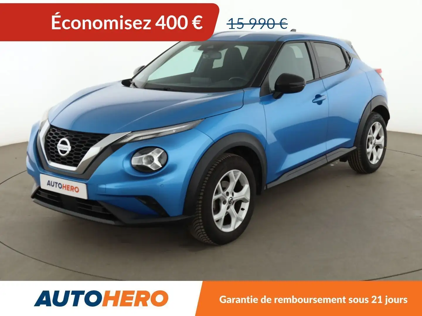 Nissan Juke 1.0 DIG-T Business+ DCT Bleu - 1