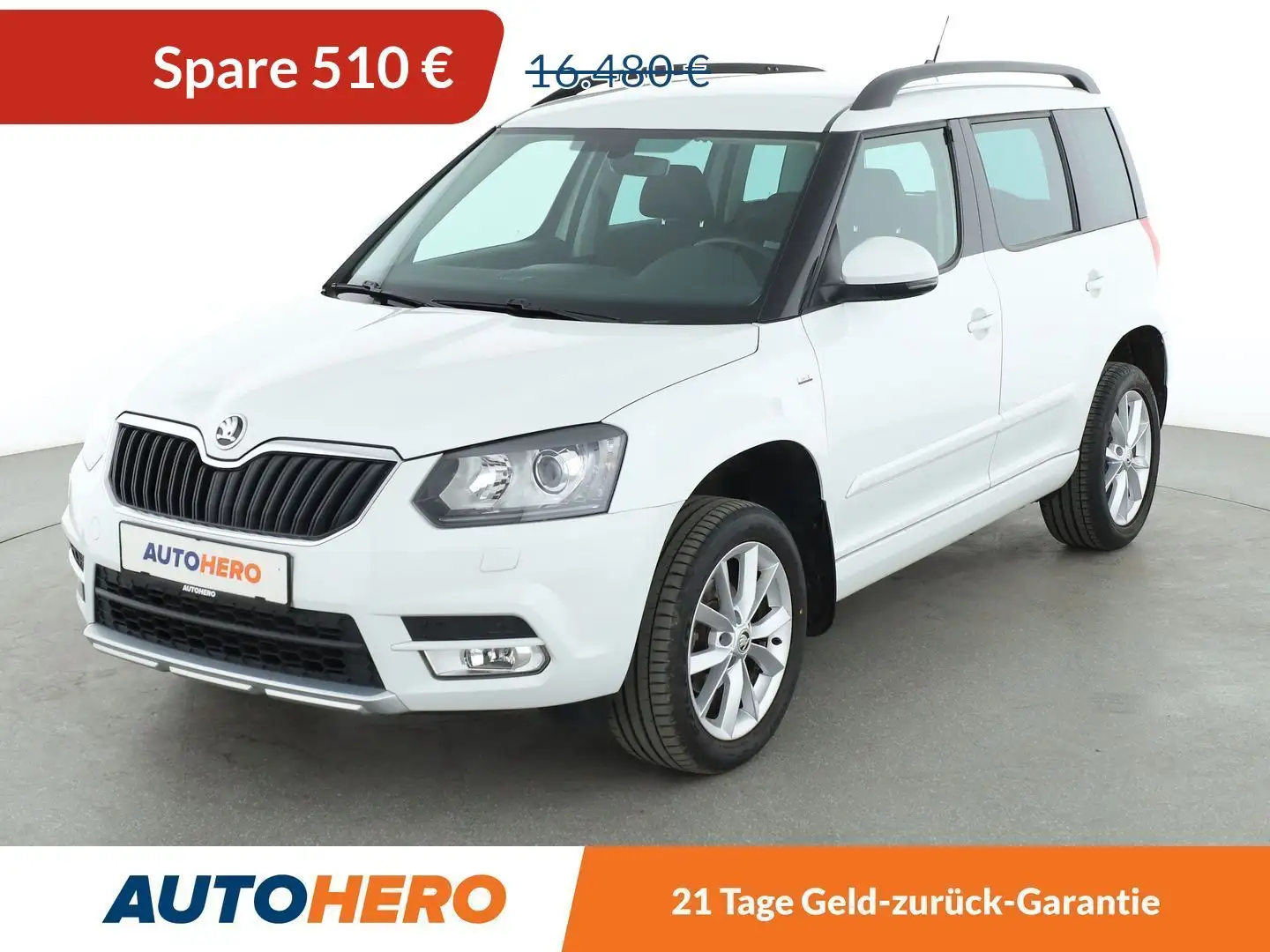 Skoda Yeti 1.4 TSI Drive Aut.*NAVI*TEMPO*BI-XENON*CAM*SHZ* Weiß - 1