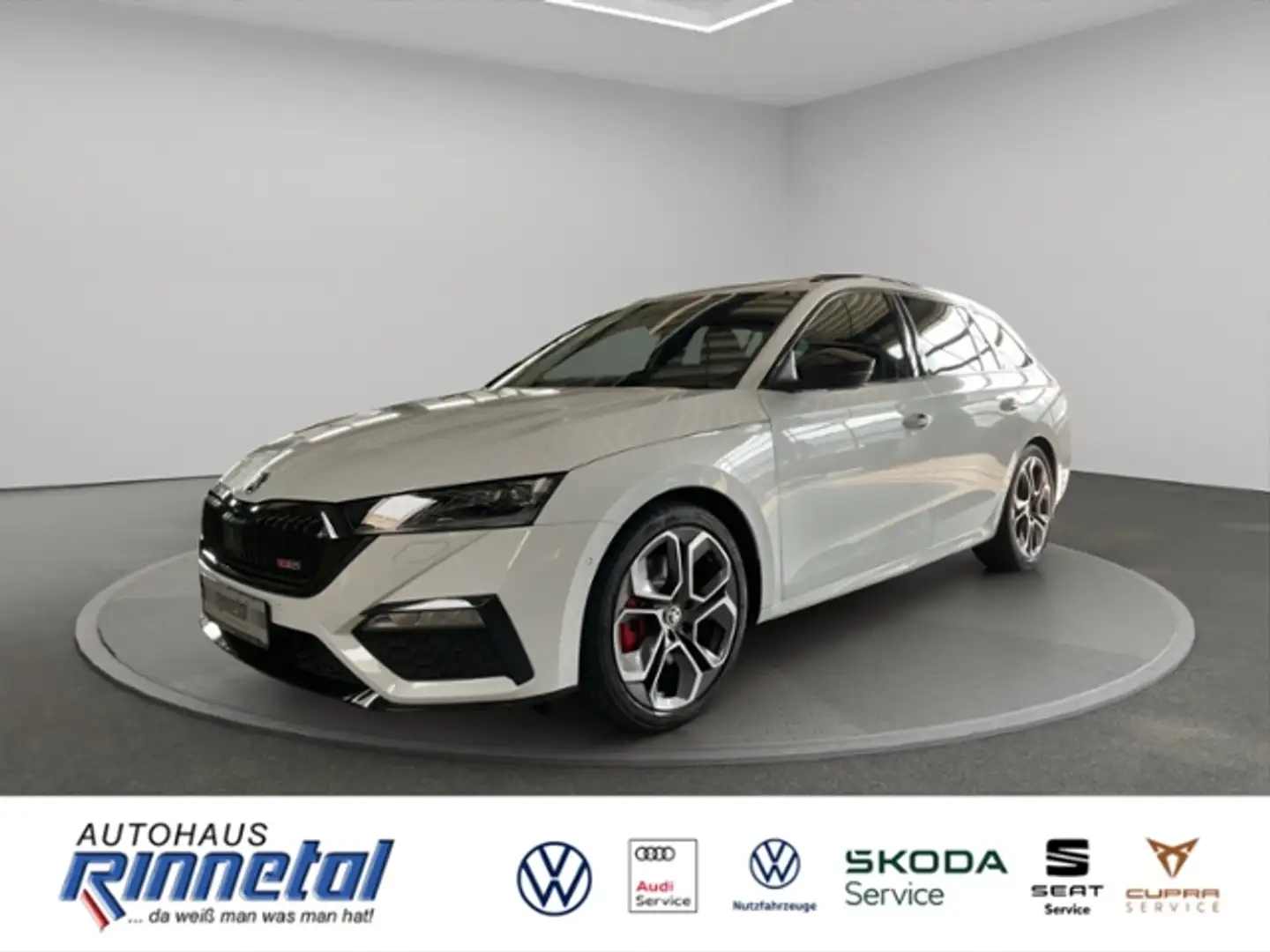 Skoda Octavia Combi 2.0 TSI OPF DSG RS Plus AHK+KAMERA+ACC+MATR Weiß - 1