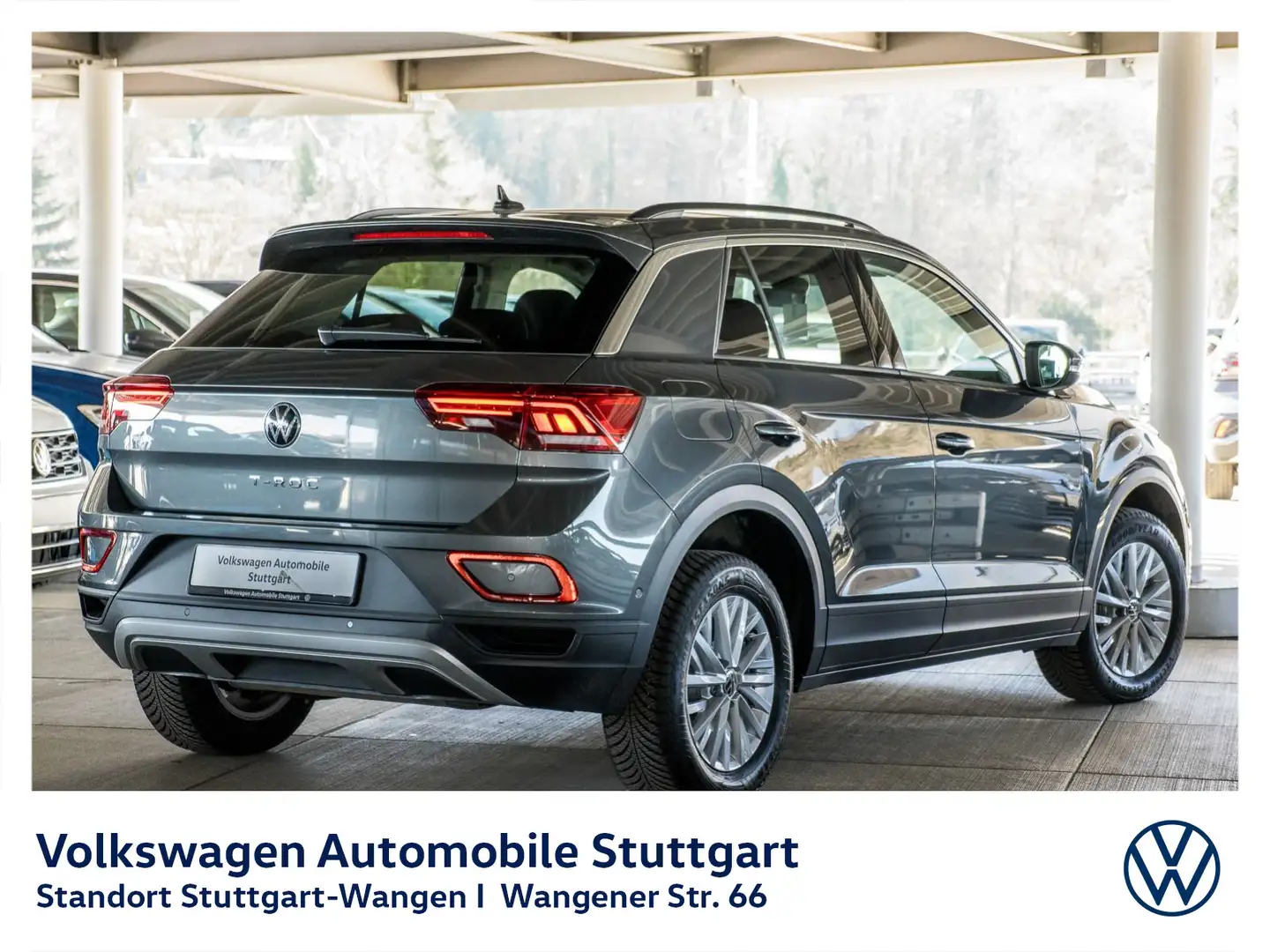 Volkswagen T-Roc Life 2.0 TDI DSG Navi LED Stdhzg SHZ PDC Grau - 2