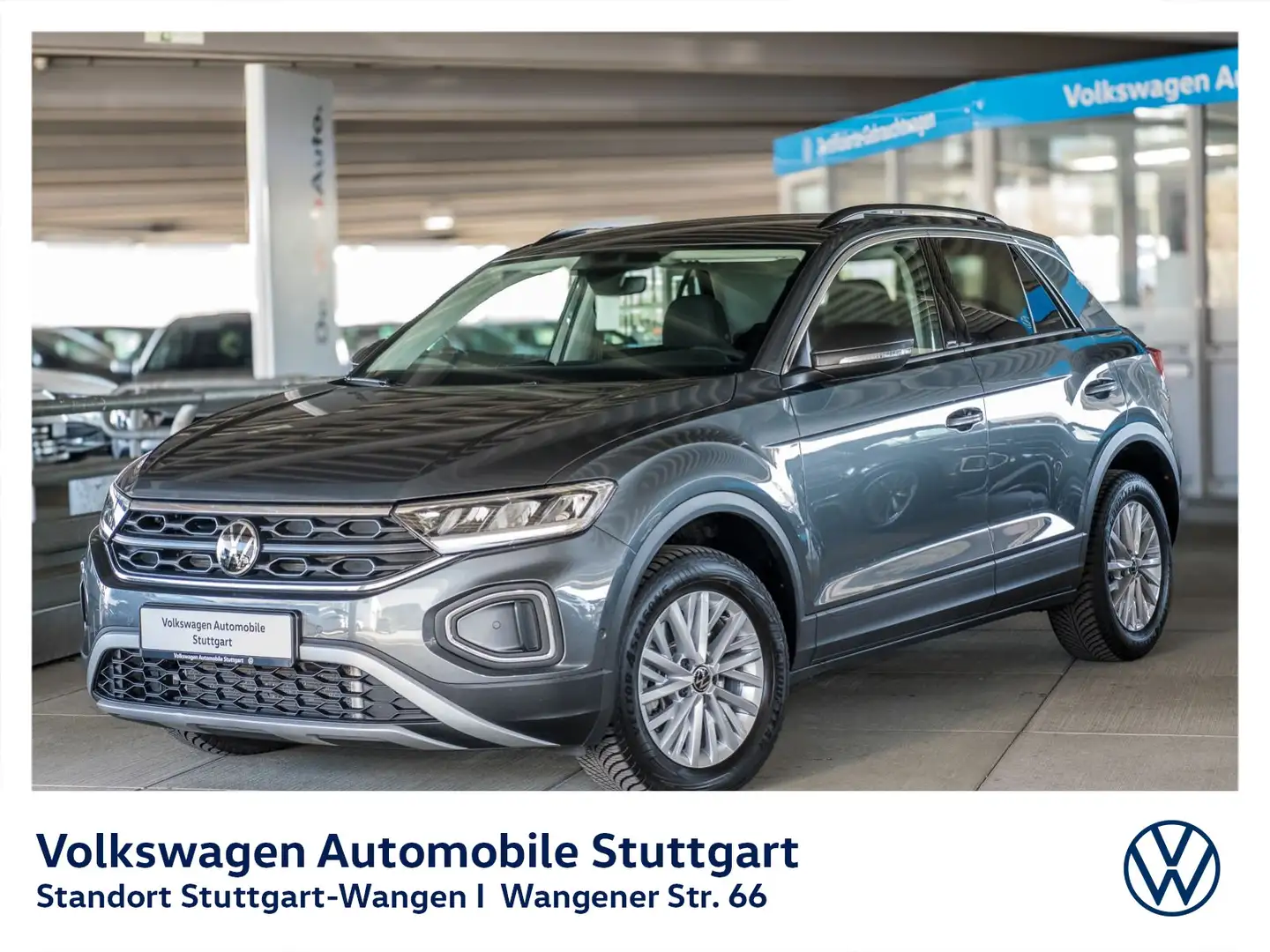 Volkswagen T-Roc Life 2.0 TDI DSG Navi LED Stdhzg SHZ PDC Grau - 1
