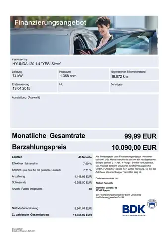 Hyundai i20 1,4 SHZ/PDC/LHZ/TEMP./4SEASON/GARANTIE