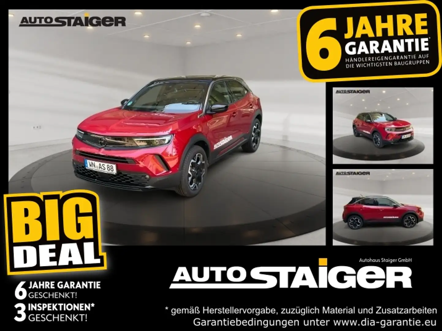 Opel Mokka 1.2 Turbo Ultimate Klimaauto Sitzheizung Rot - 1