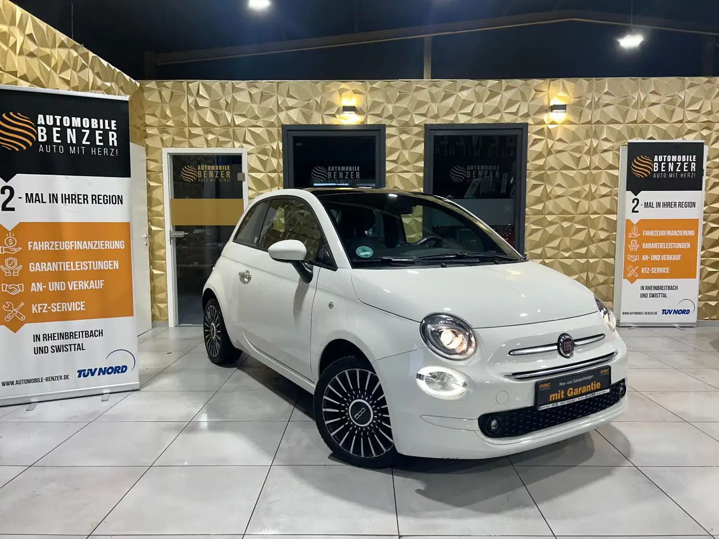 Fiat 500 Edition/PANO/APPLE/KLIMA/TEMPOMAT Weiß - 2