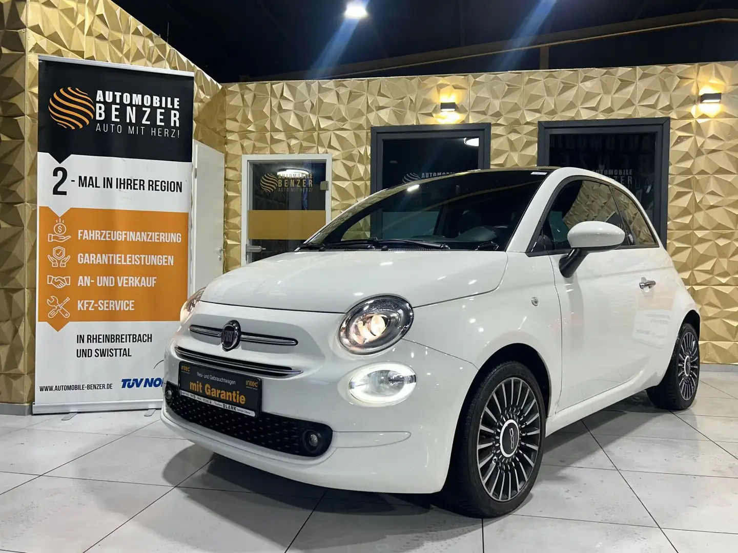 Fiat 500 Edition/PANO/APPLE/KLIMA/TEMPOMAT Weiß - 1