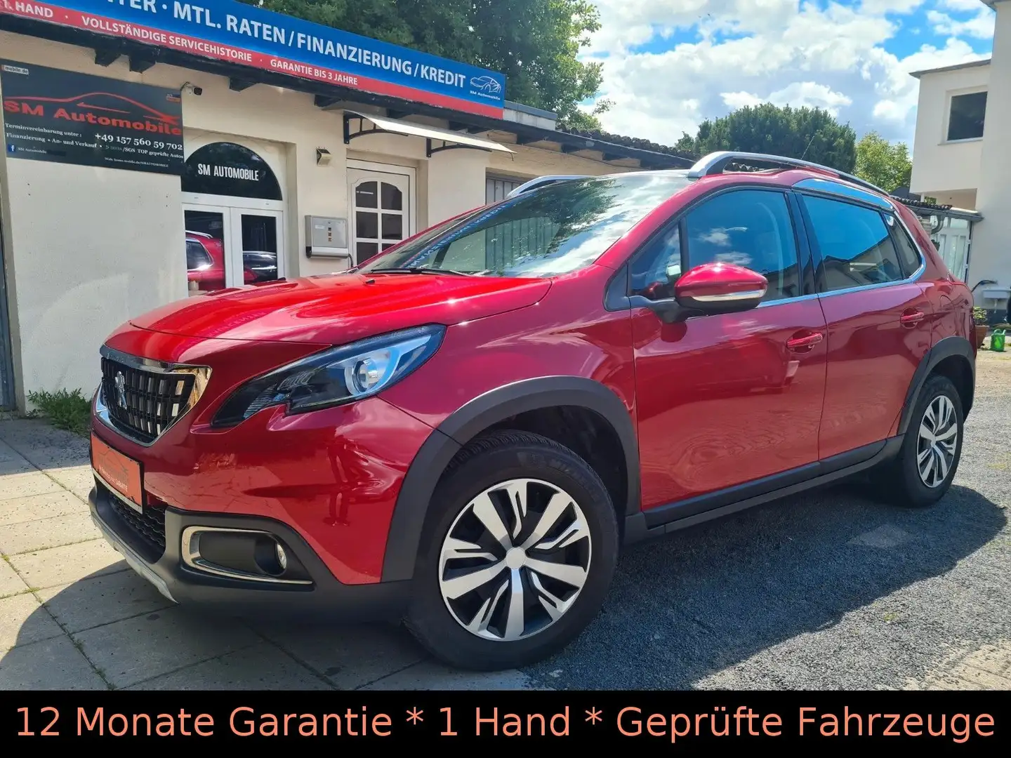 Peugeot 2008 Allure/Sport/Leder/Panorama/Kamera Rood - 1
