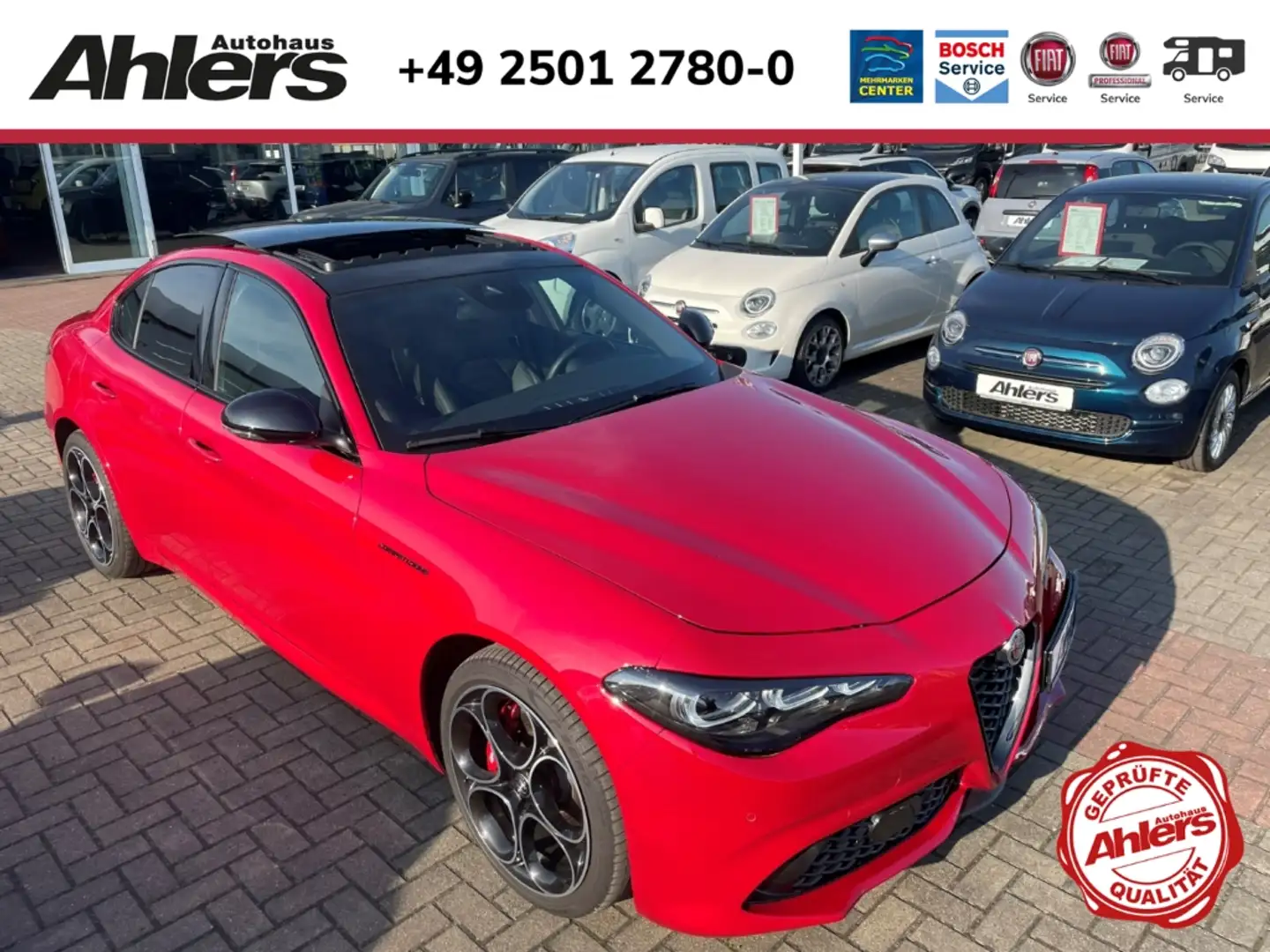 Alfa Romeo Giulia Competizione+SCHIEBEDACH+HARMAN+LEDER+BREMBO+ Rot - 1