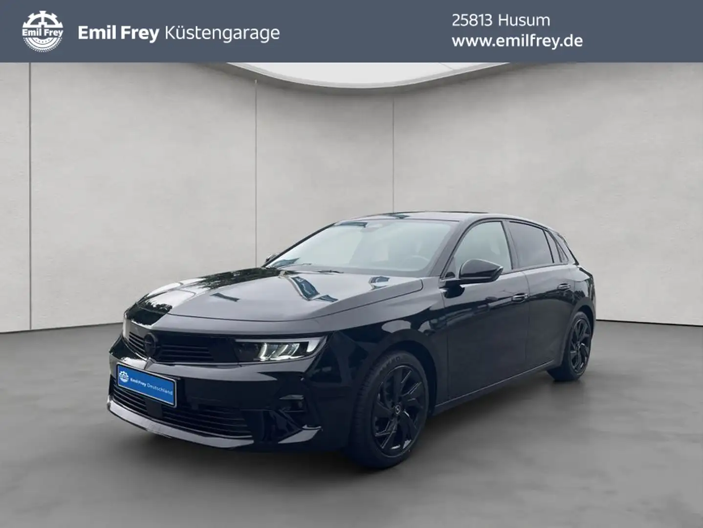 Opel Astra 1.2 Turbo Automatik GS AHK NAVI HUD RFK Schwarz - 1