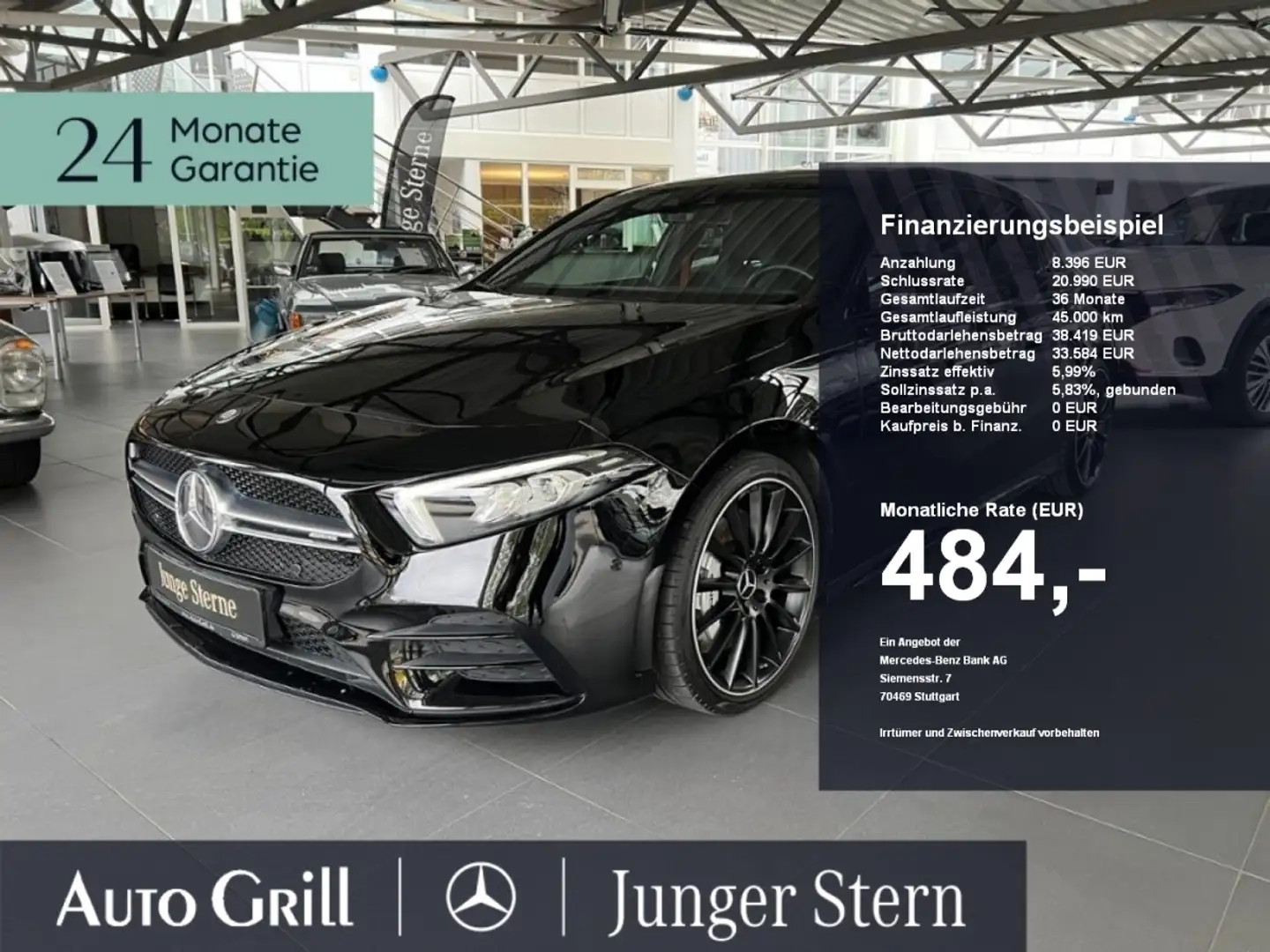 Mercedes-Benz A 35 AMG 4M Night LED RüKam 19Zoll SHZ MBUXHigh Noir - 1