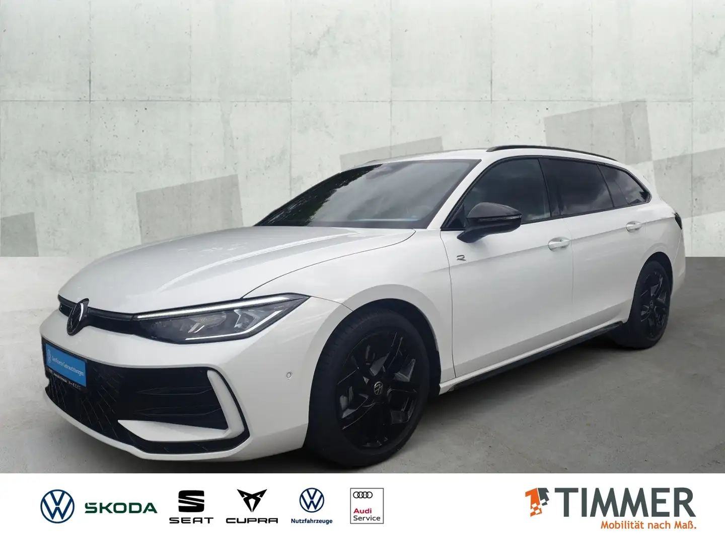 Volkswagen Passat Variant 2.0 TDI 4Motion R-Line Black Style *AHK*HUD*MATRI Weiß - 1