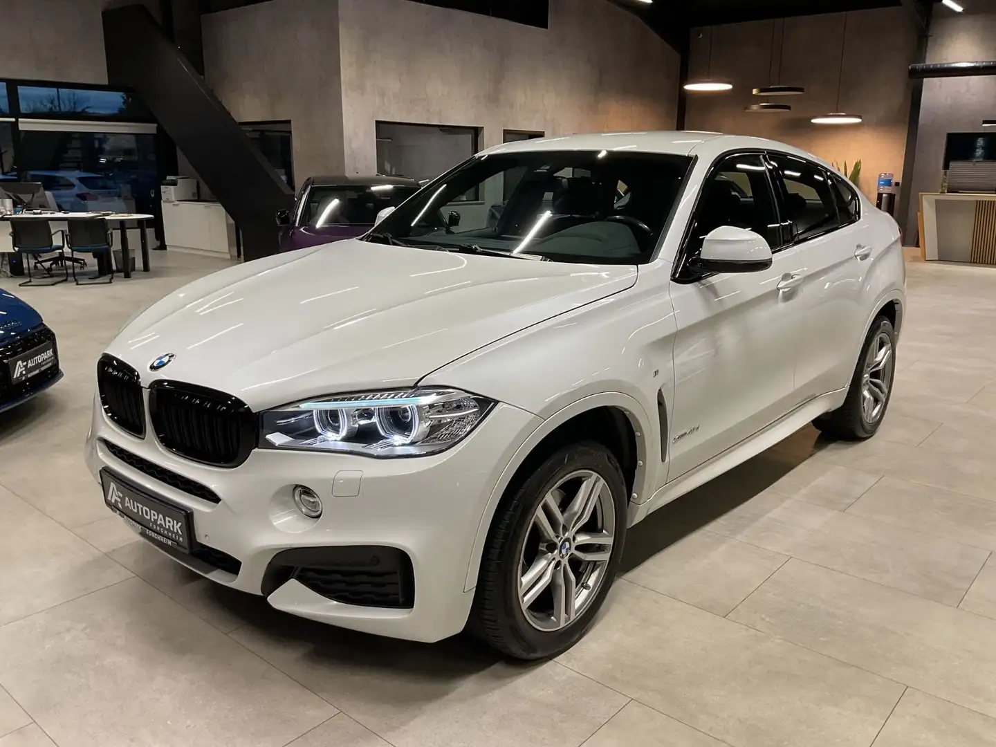 BMW X6 xDr. 40d M Paket Leder Kamera Navi Xenon Weiß - 1