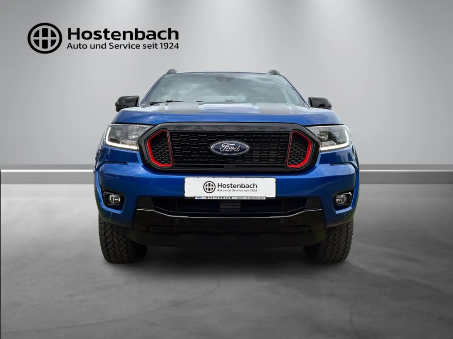 Ford Ranger Stormtrak Doka Automatik 212PS ACC Laderaumrollo S Blau - 2