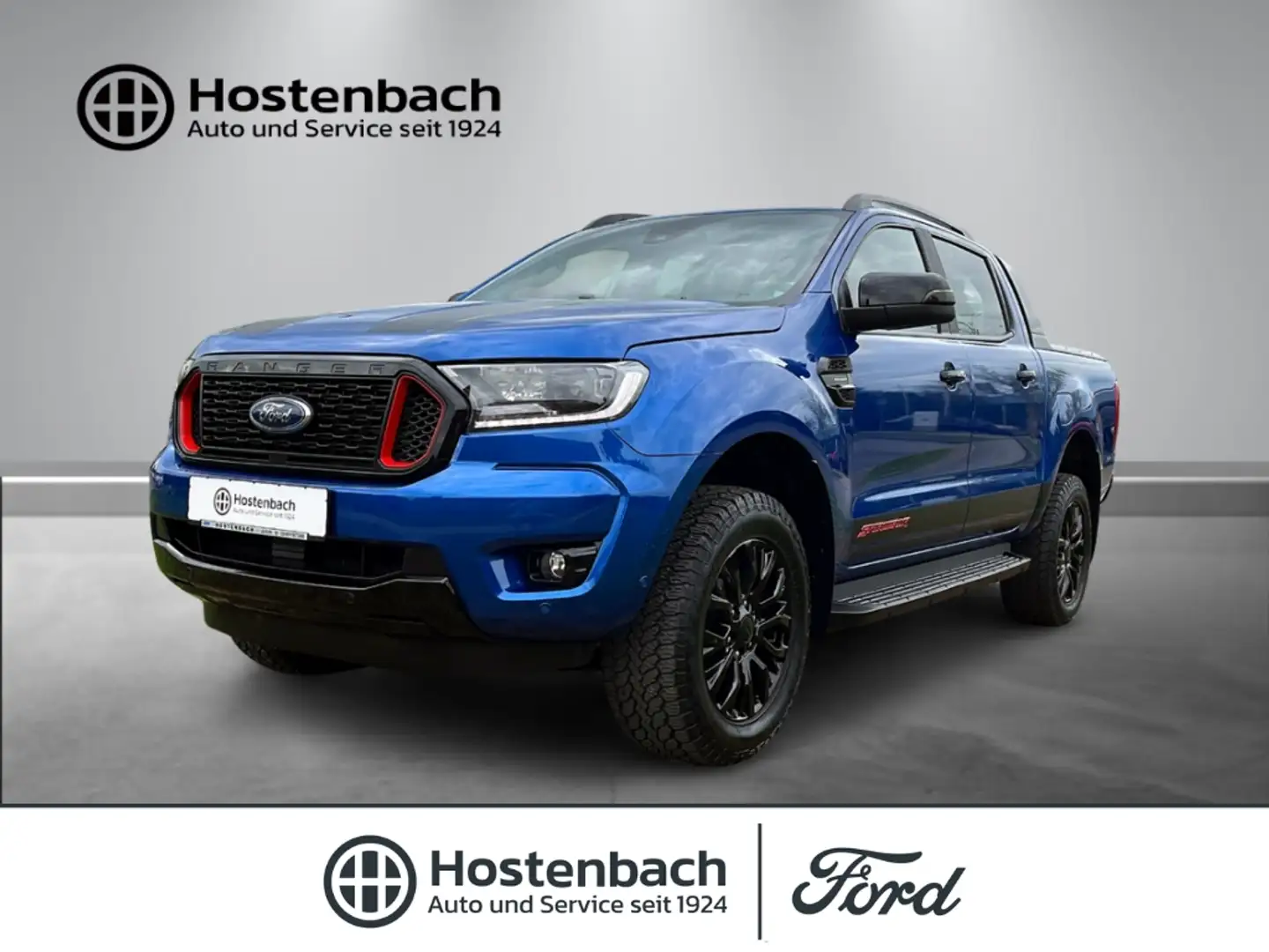 Ford Ranger Stormtrak Doka Automatik 212PS ACC Laderaumrollo S Blau - 1
