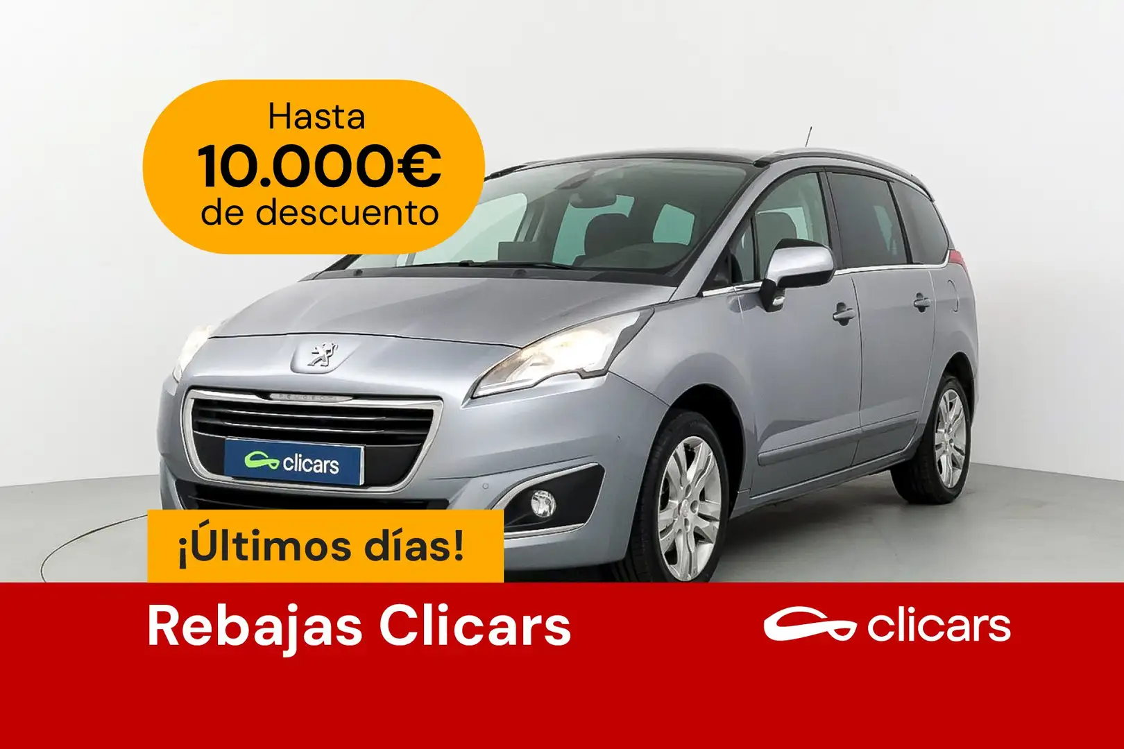 Peugeot 5008 1.6 BlueHDI Allure 7 pl. 120 Gris - 1