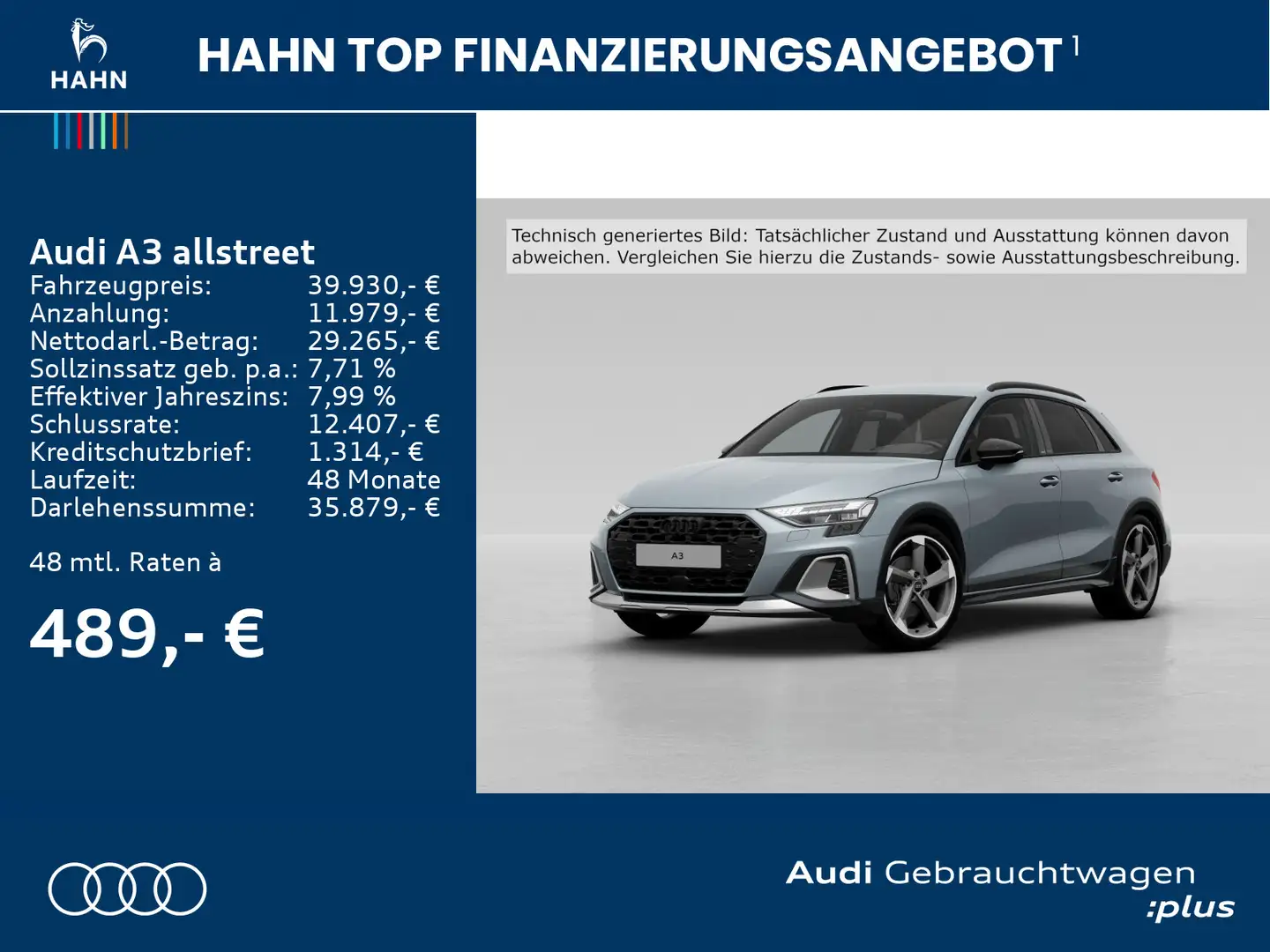 Audi A3 35 TDI Sonos AHK Vitual Standh LED Grigio - 2
