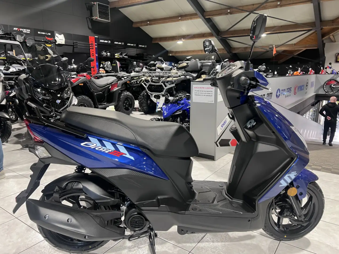 SYM Orbit III 50 Classe A 25 Km/h Bleu - 1