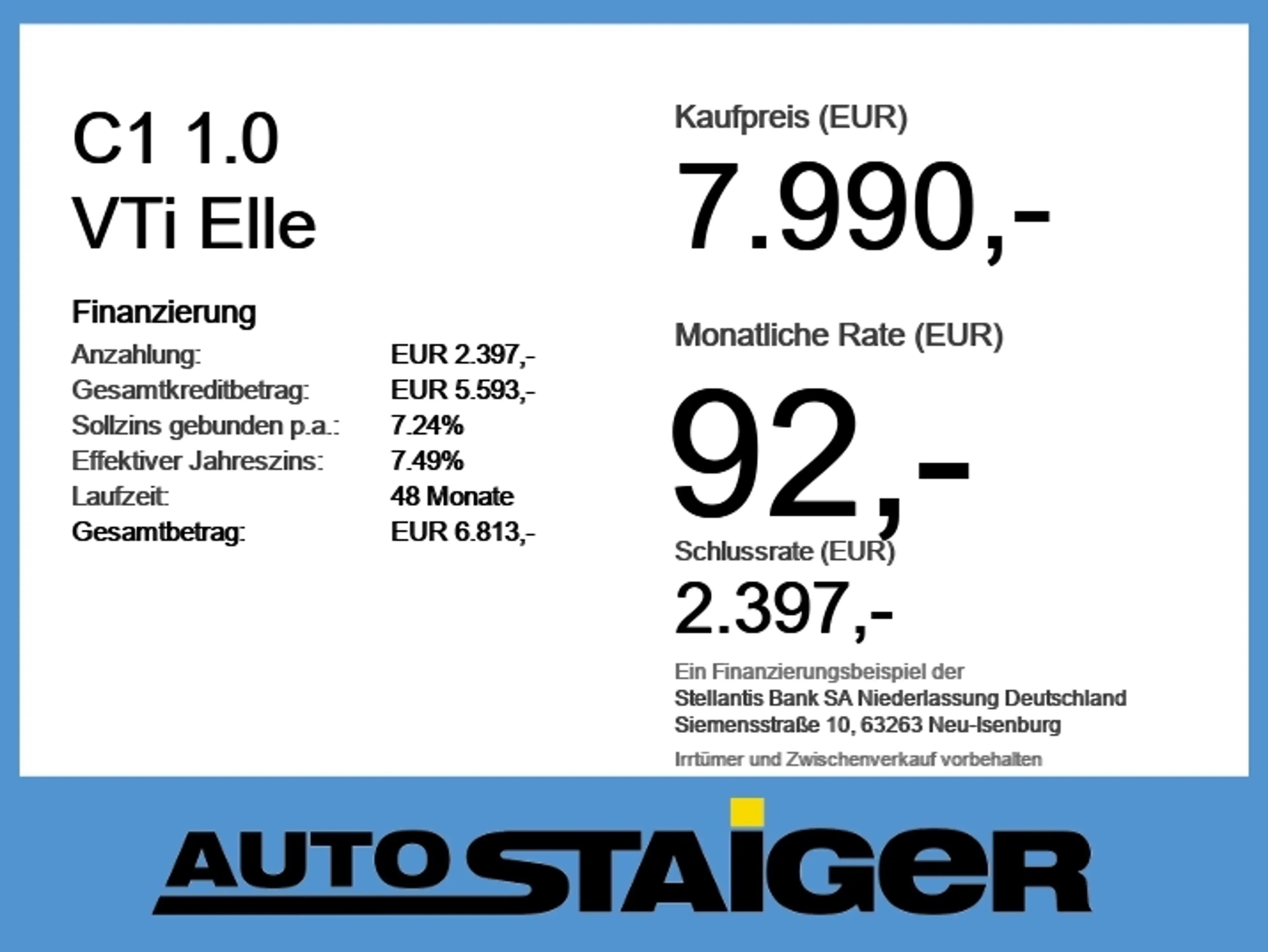 Citroen C1 1.0 VTi Elle SHZ+Klimaauto+Rückfahrkamera — photo 6