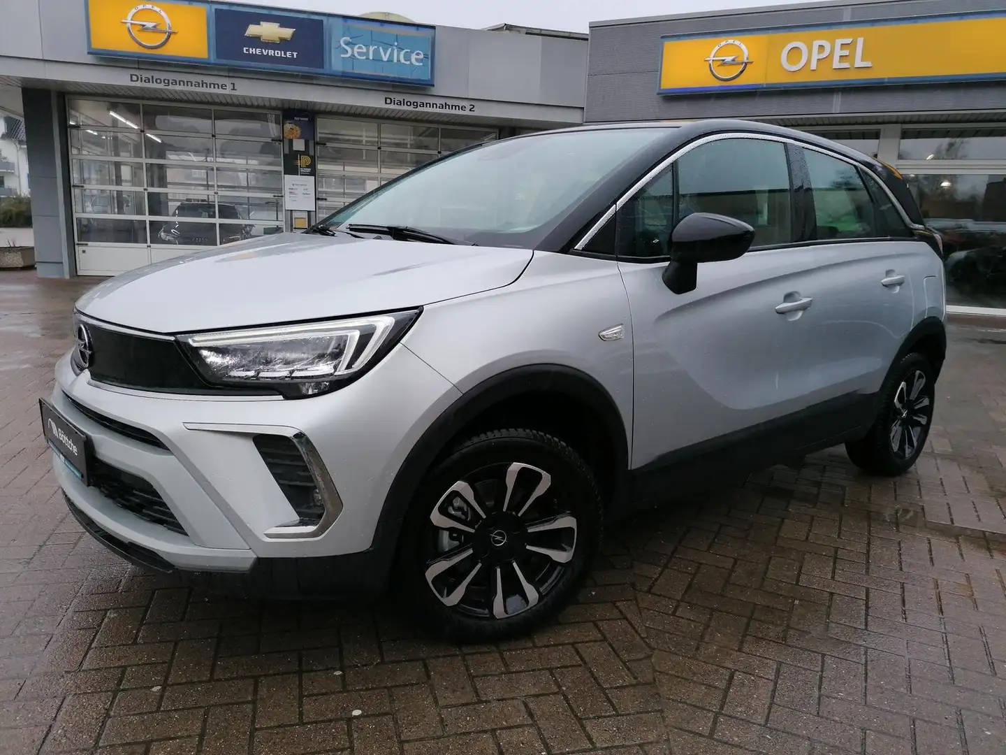 Opel Crossland 1.2 Elegance AT/Allw/AHK/LED/DAB/Shz/Klimaauto/Ass Grau - 2