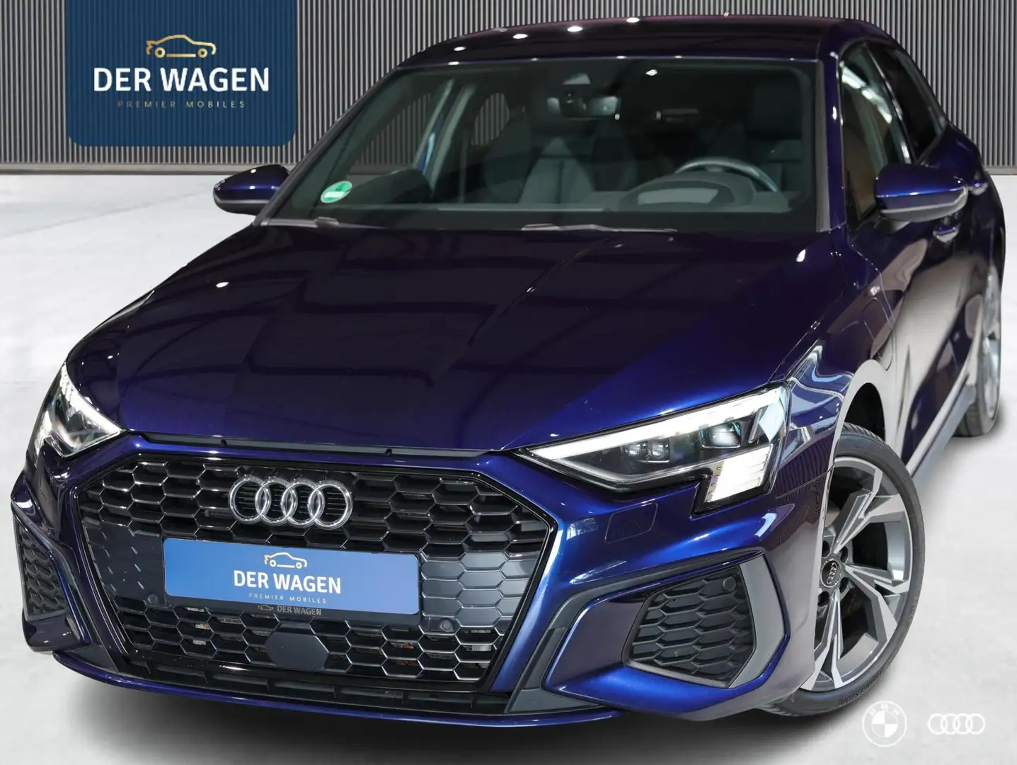Audi A3 40 TFSIe S BLACK ED. / AMBIENTE / MATRIX / HEADUP Bleu - 1