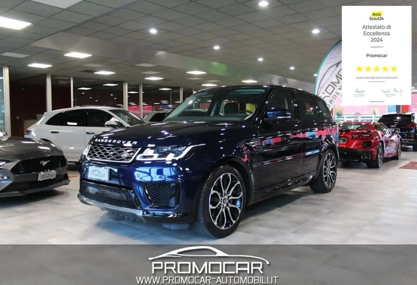 Land Rover Range Rover Sport 2.0 Si4 PHEV HSE *UNIPROPRIETARIO*TETTO*21* Kék - 1