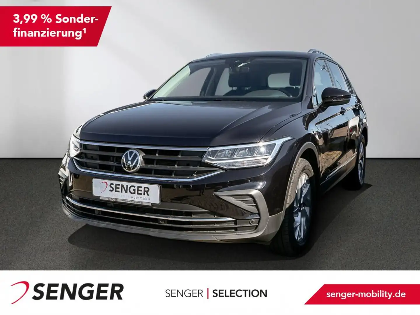 Volkswagen Tiguan 1.5 TSI Life DSG Navi SHZ APP-Connect Schwarz - 1