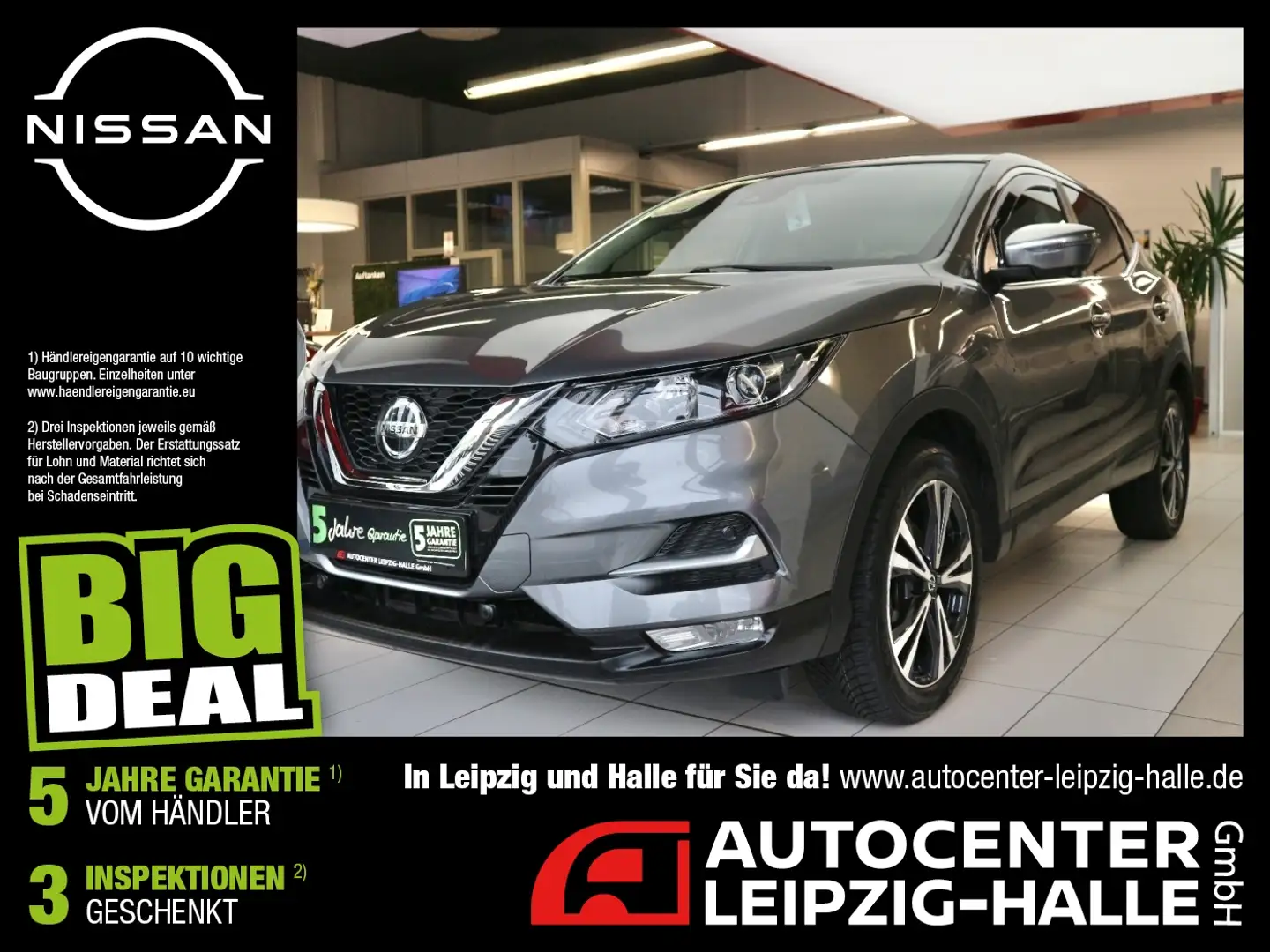 Nissan Qashqai 1.3 DIG-T N-Connecta AHK 360° Navi LM Gris - 1