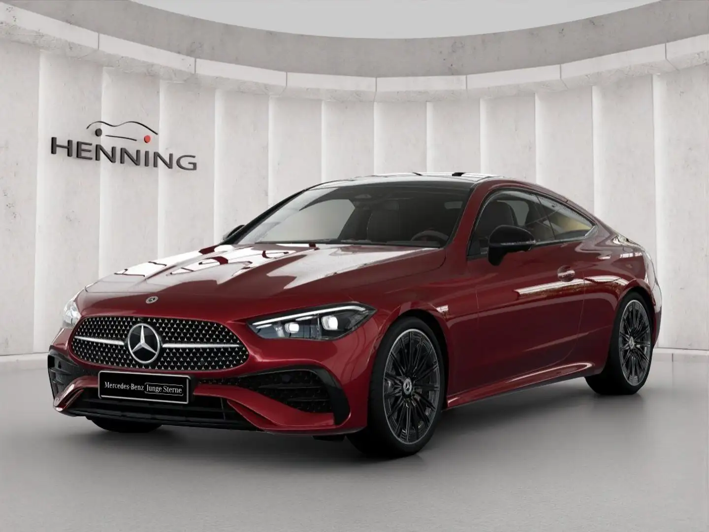 Mercedes-Benz CLE 300 AMG Premium 4M Night Pano Burmester 20" Piros - 1