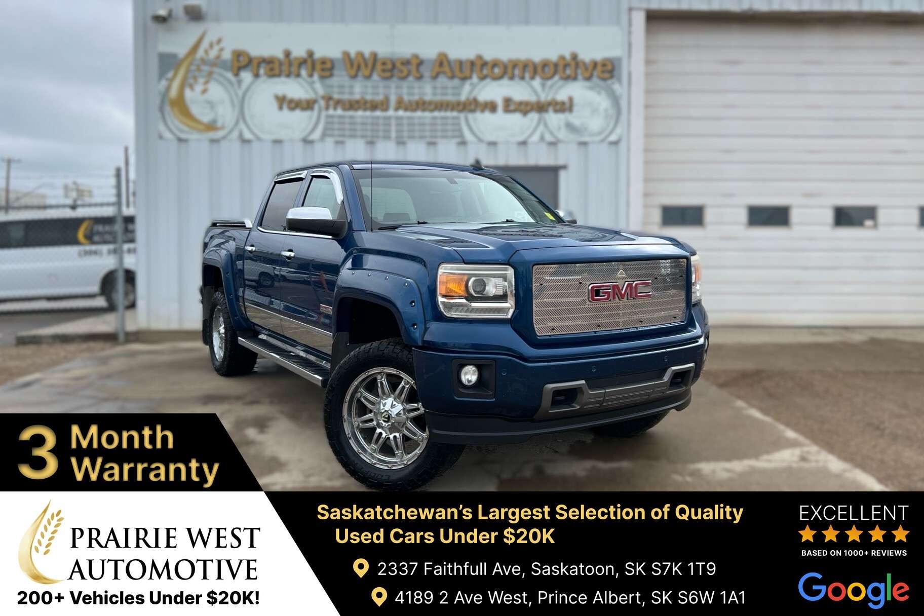 2015 GMC Sierra 1500 SLT Crew Cab 5.3L V8 | Command Start | Reverse Cam